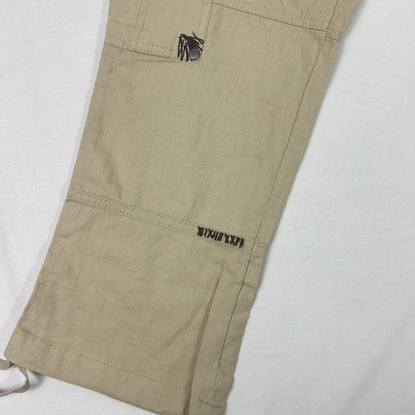 Vintage Beige Capri Cargo Pants - Size - XS/S