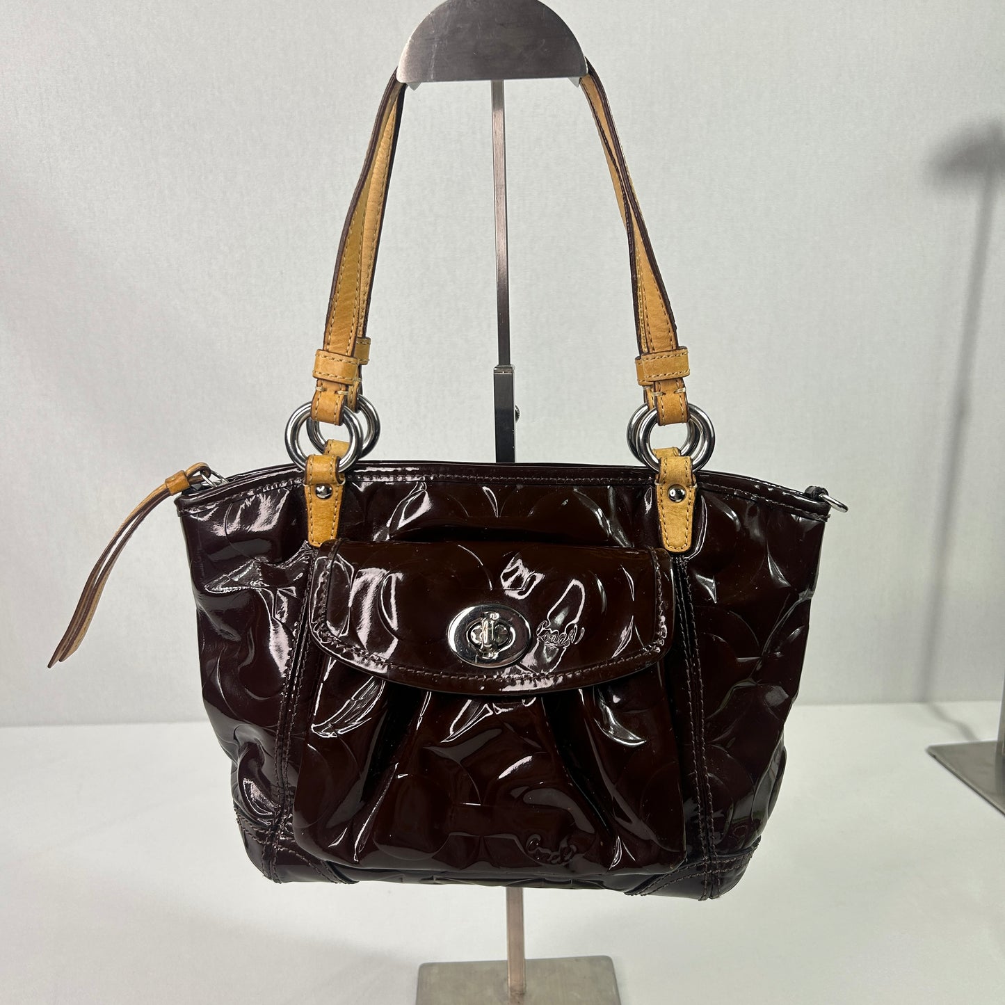Vintage Brown Coach Shoulder/Body Cross tote Bag