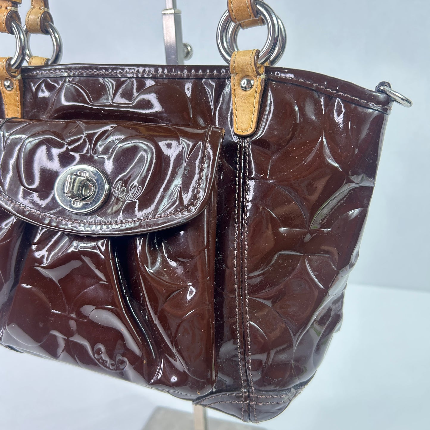 Vintage Brown Coach Shoulder/Body Cross tote Bag