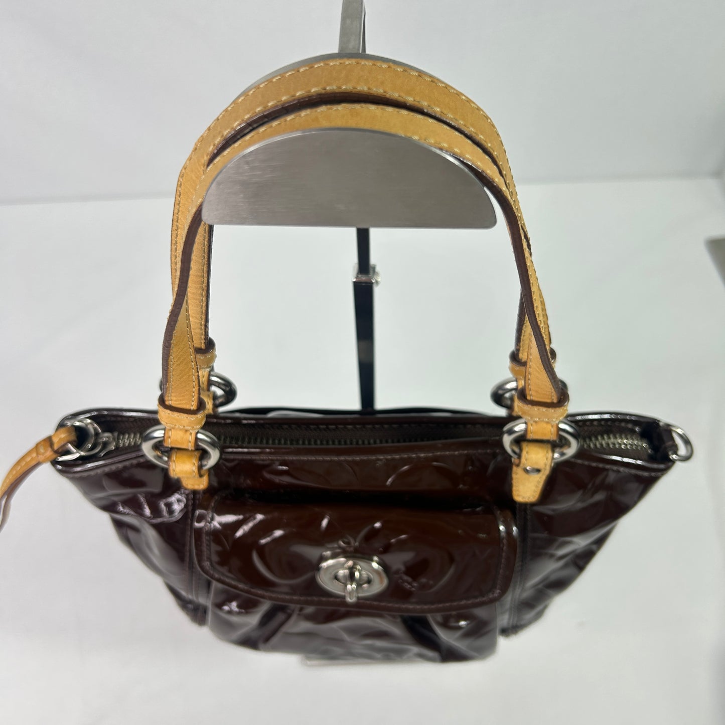Vintage Brown Coach Shoulder/Body Cross tote Bag