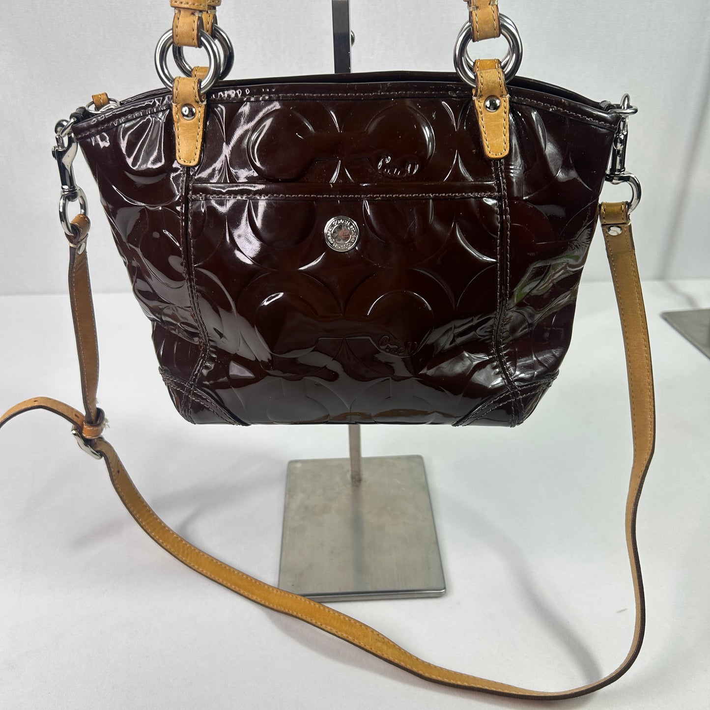 Vintage Brown Coach Shoulder/Body Cross tote Bag