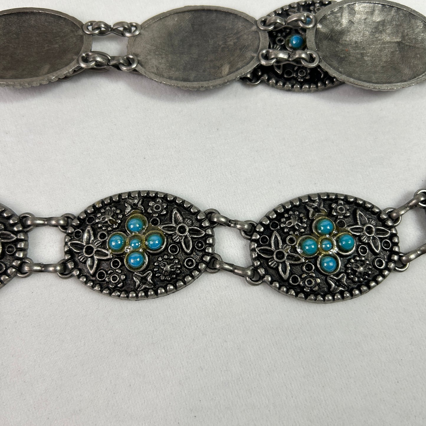 Deadstock Chunky Floral Chain Belt