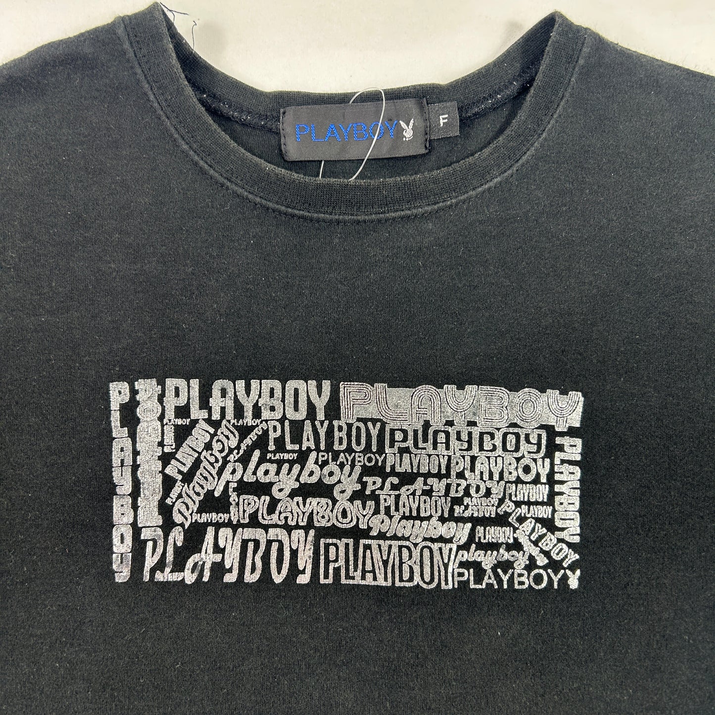 Black Playboy Babytee - Size XS/S