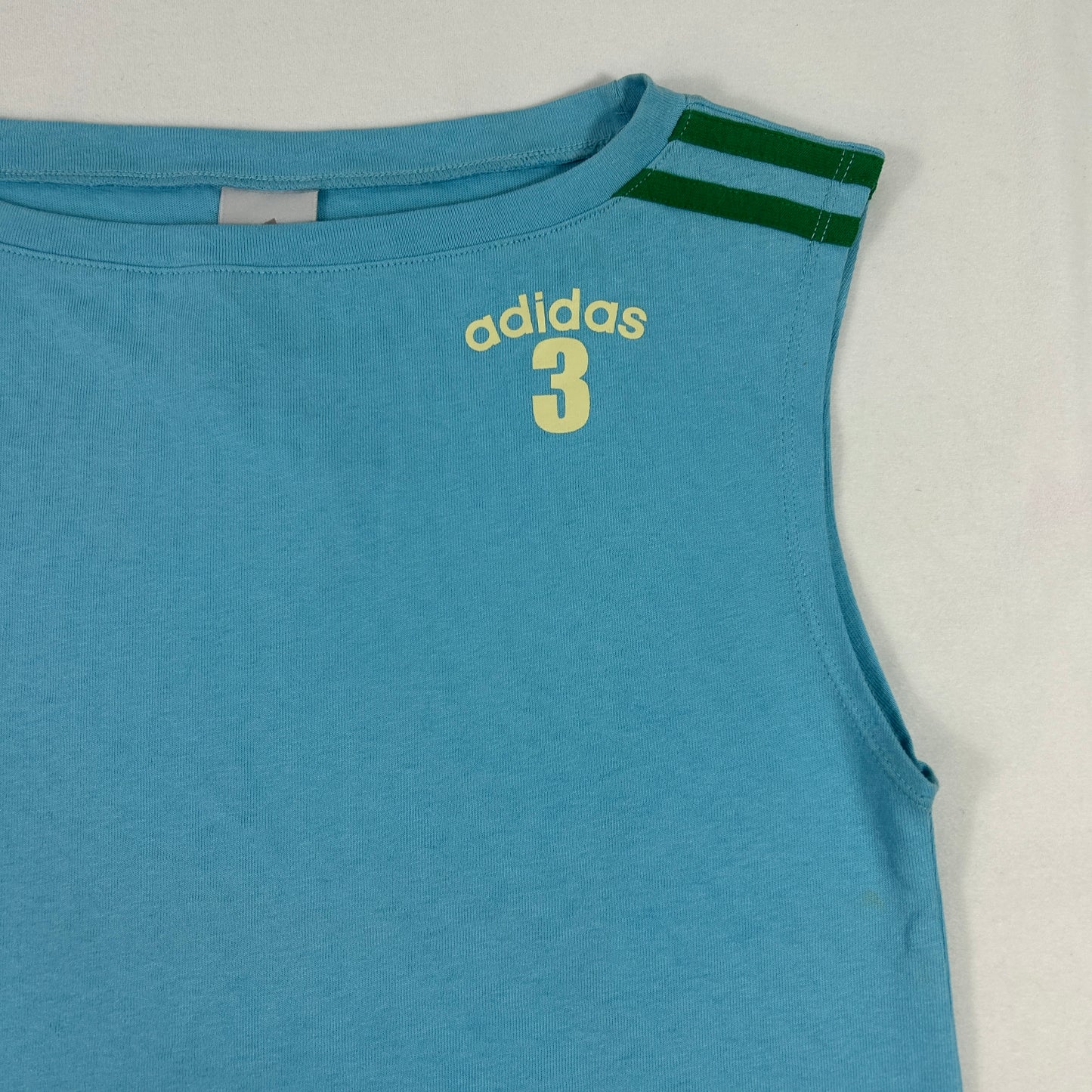 Blue Boat Neck Adidas Tank Top - Size S