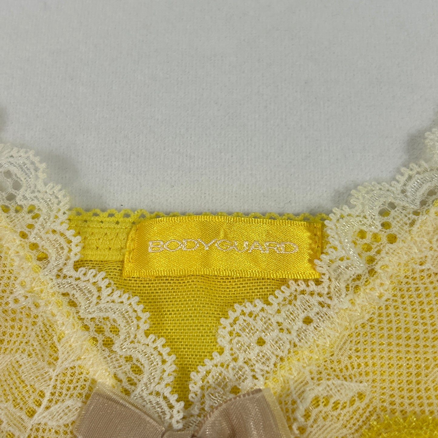 00's Bodyguard Yellow Lace Camisole - Size S/M
