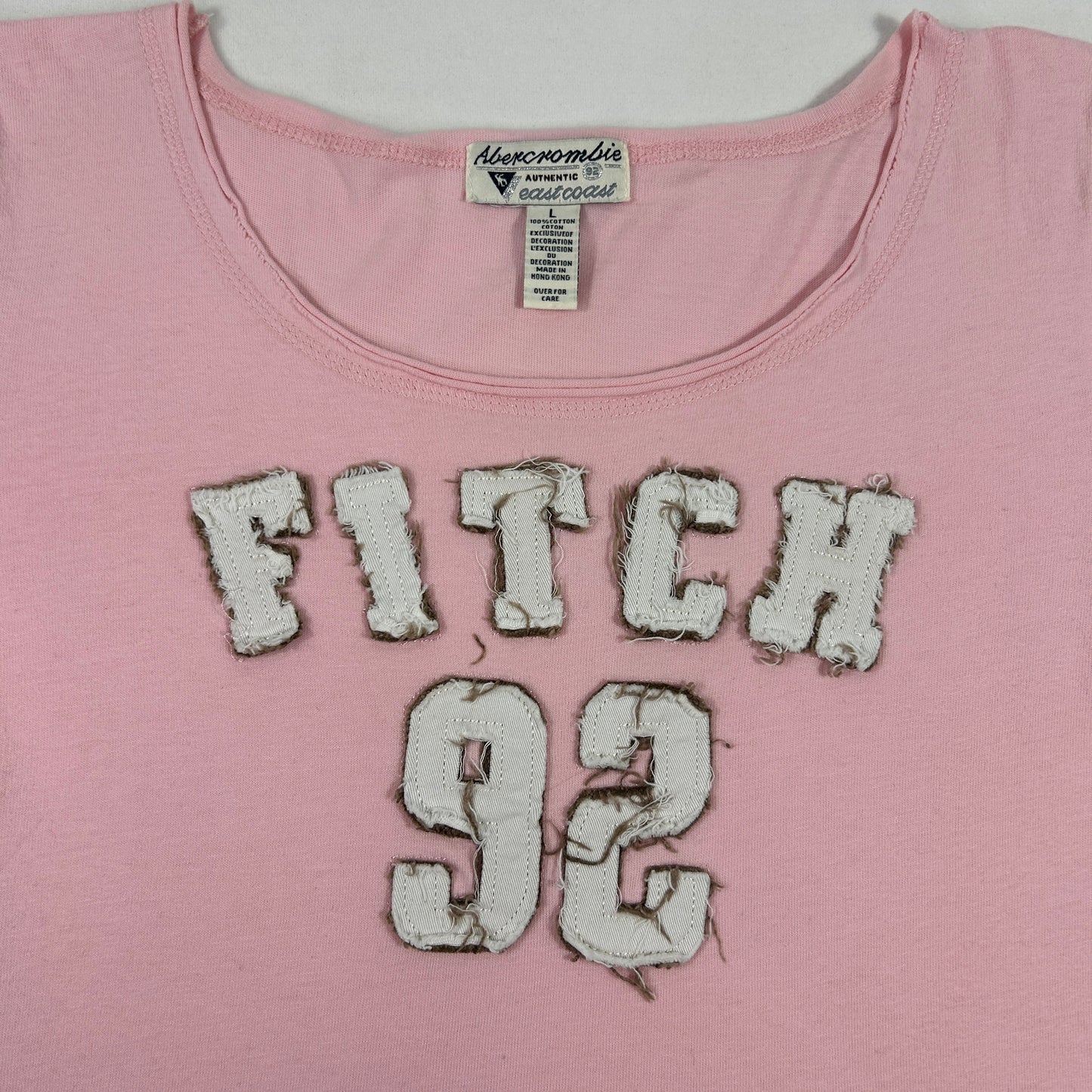 Pink Abercrombie Babytee - Size M