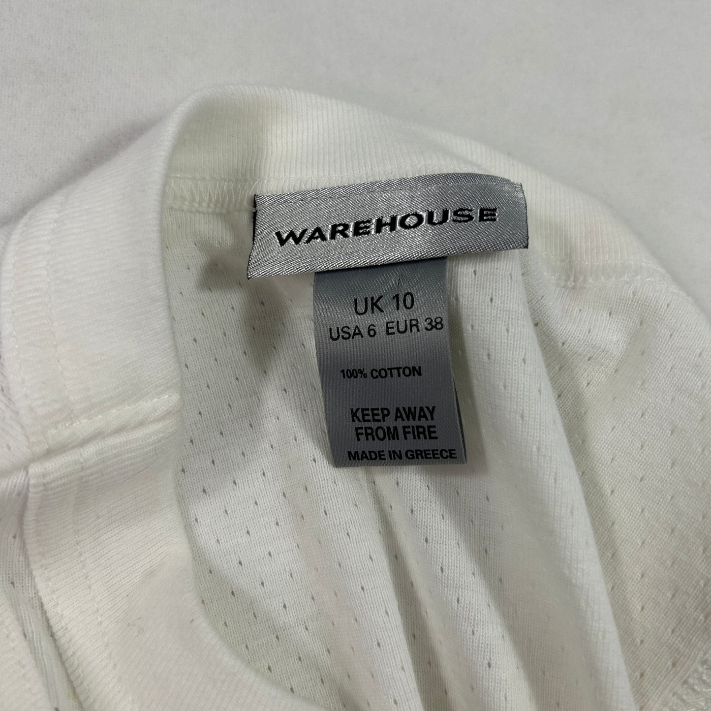 78 White Hibiscus Tank Top - Size S