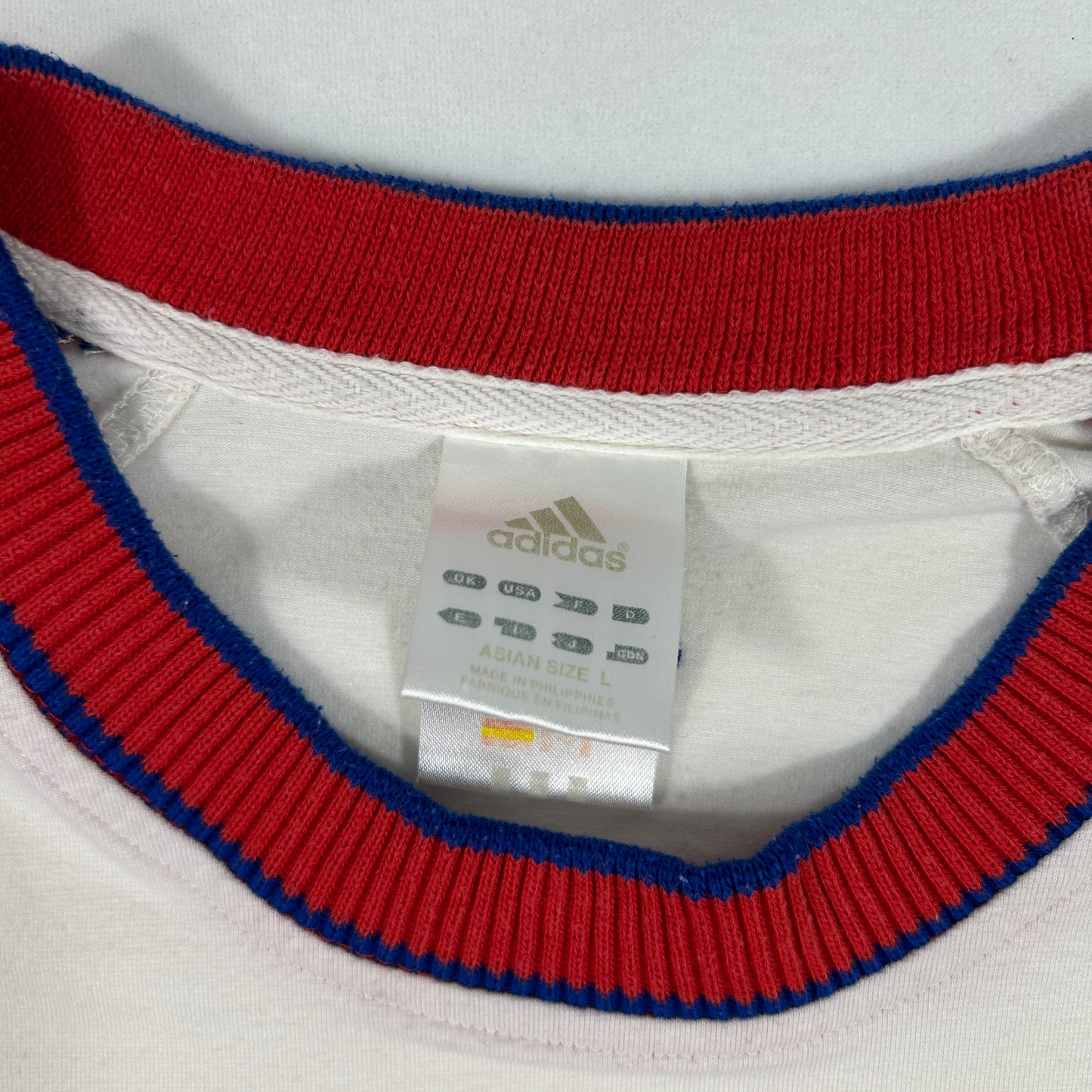 Vintage White Adidas Babytee - Size S