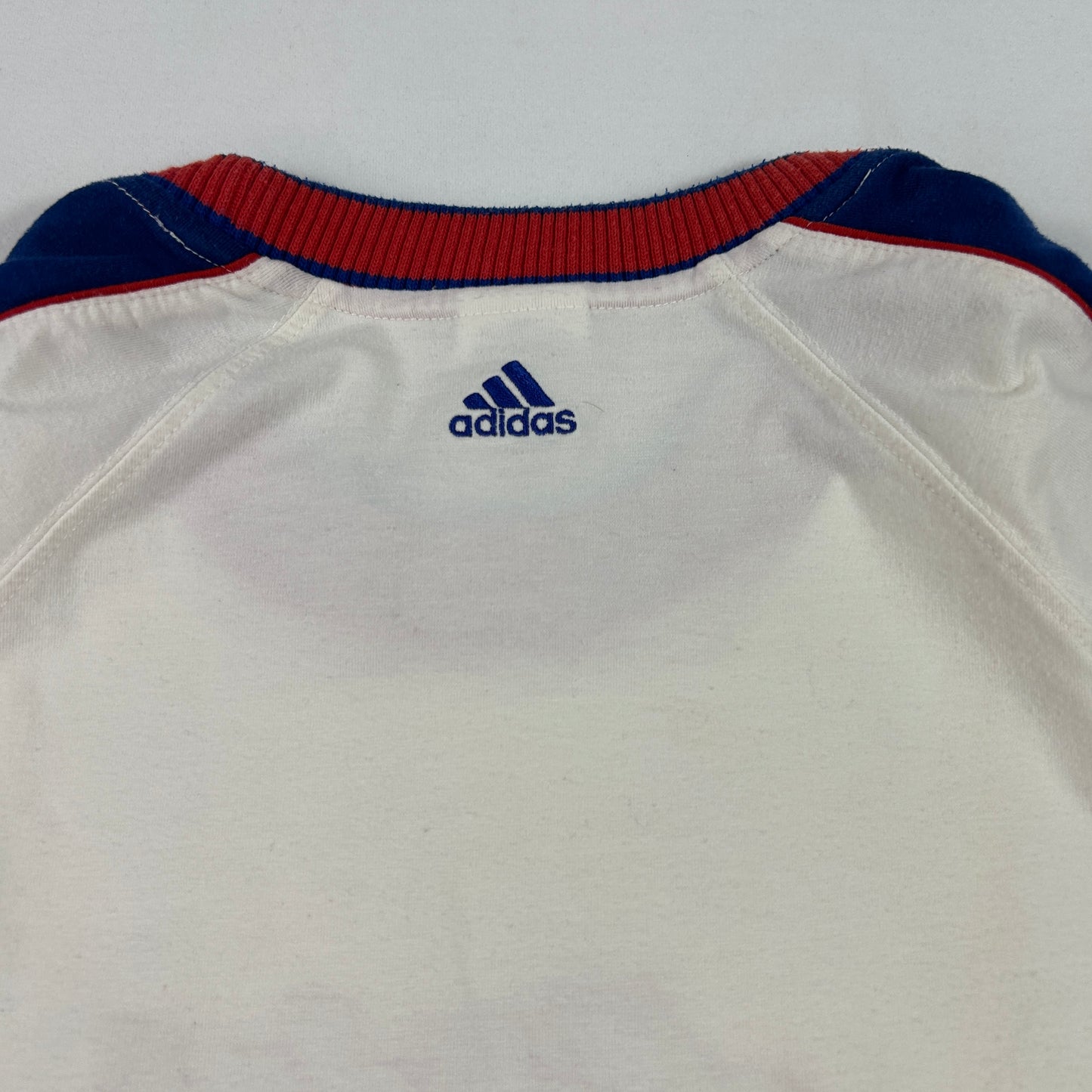 Vintage White Adidas Babytee - Size S
