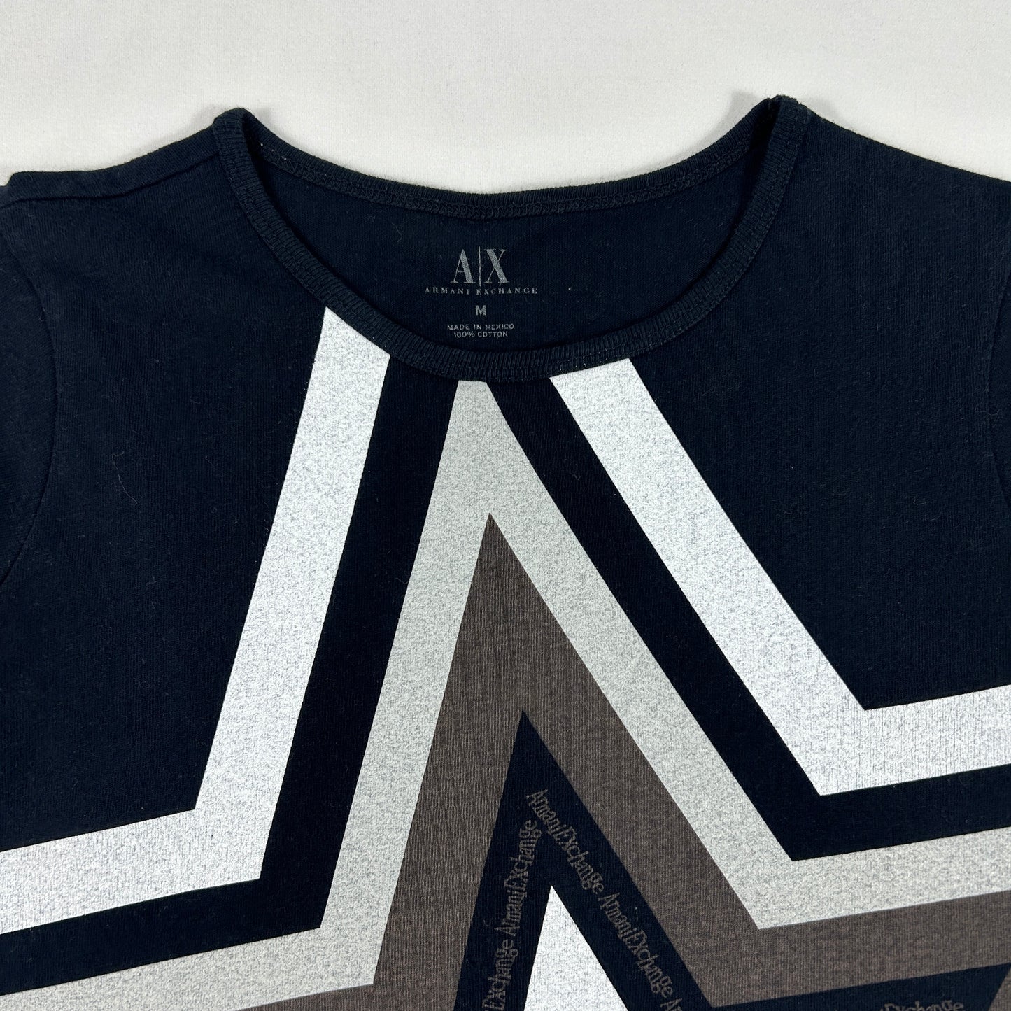 Black Armani Exchange Star Tank Top - Size M