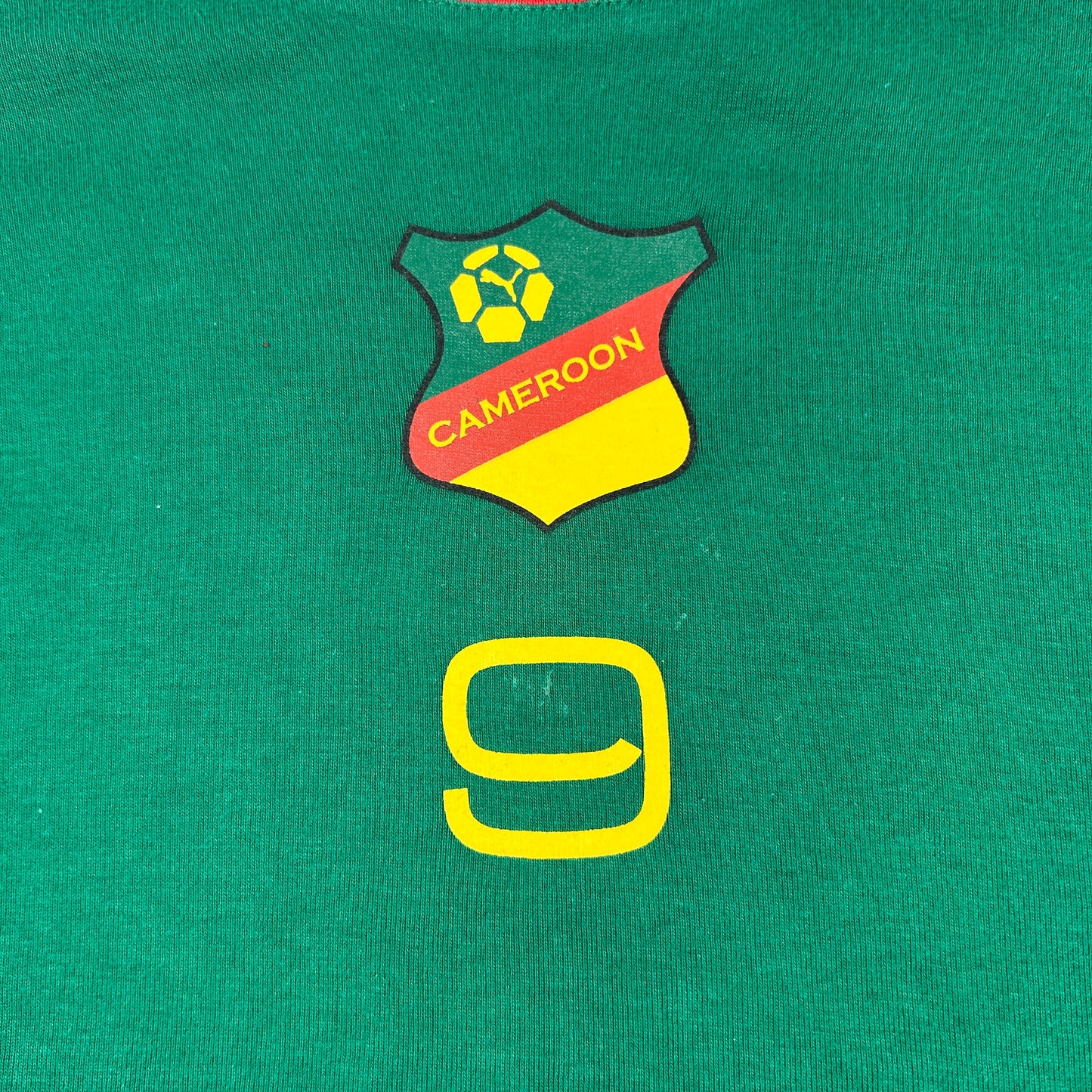 00's Green Puma '9' Cameroon Babytee - Size S
