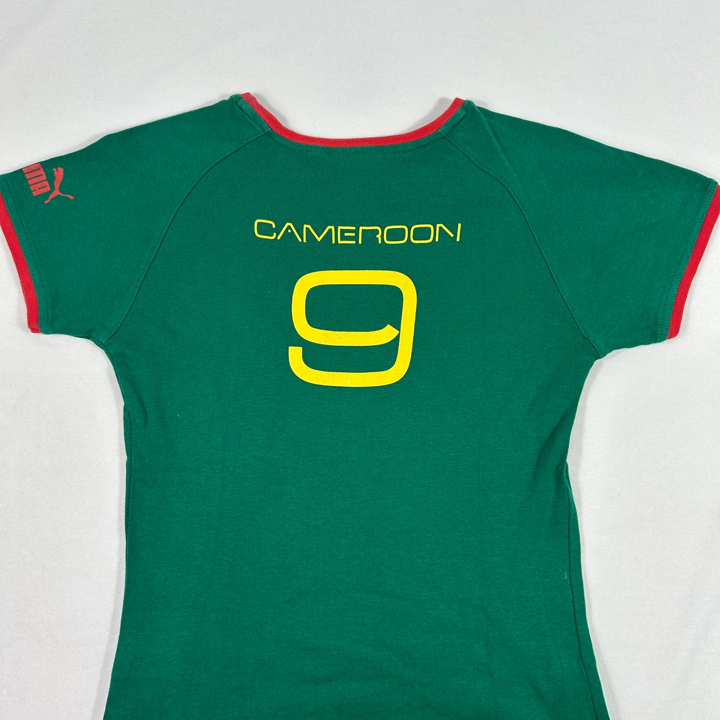 00's Green Puma '9' Cameroon Babytee - Size S