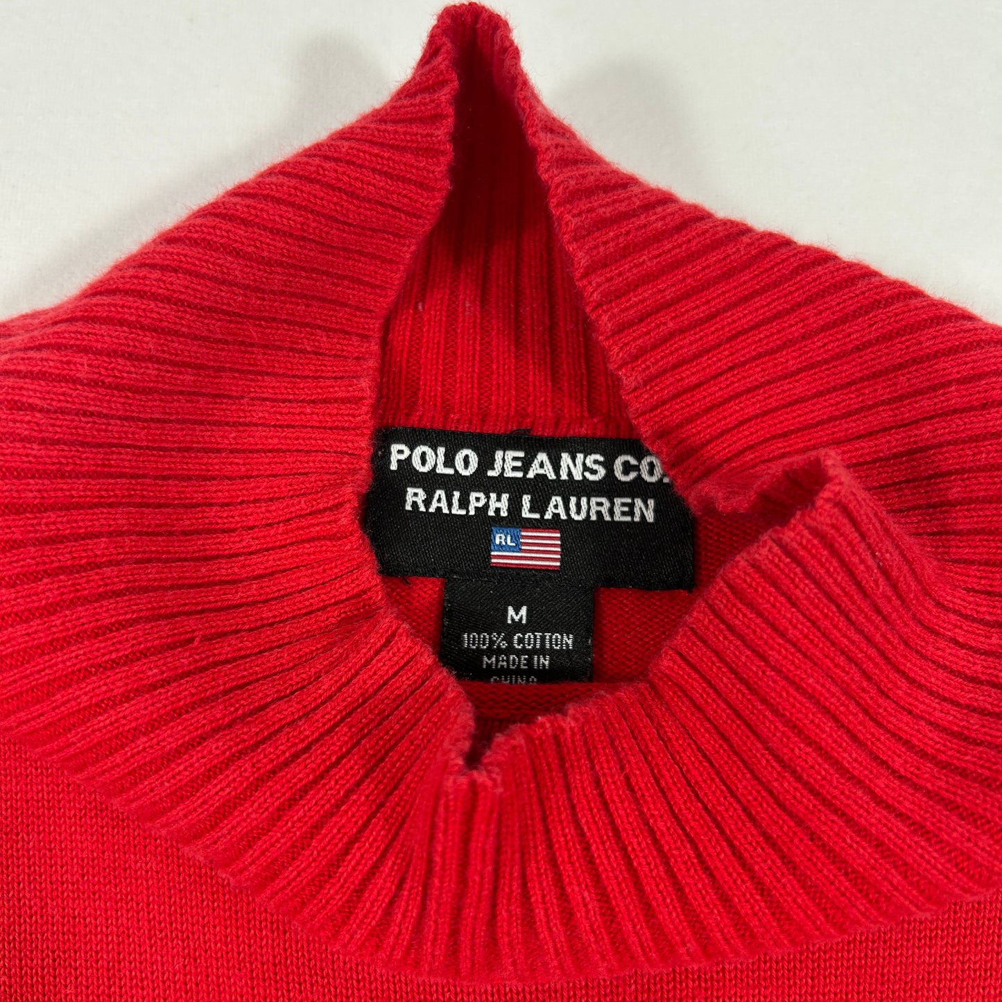 Red Polo Jeans Sweater - Size S