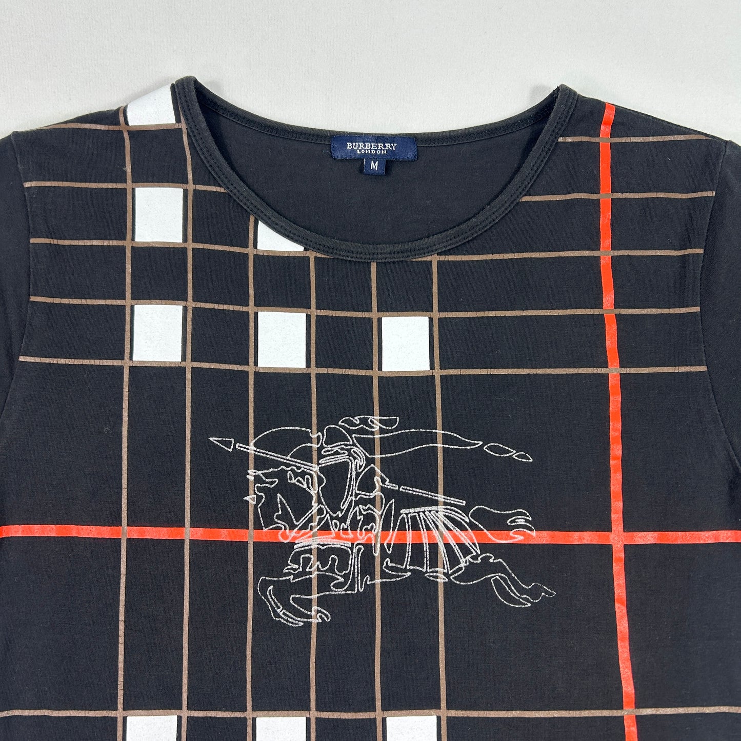 Vintage Burberry Black Babytee - Size S