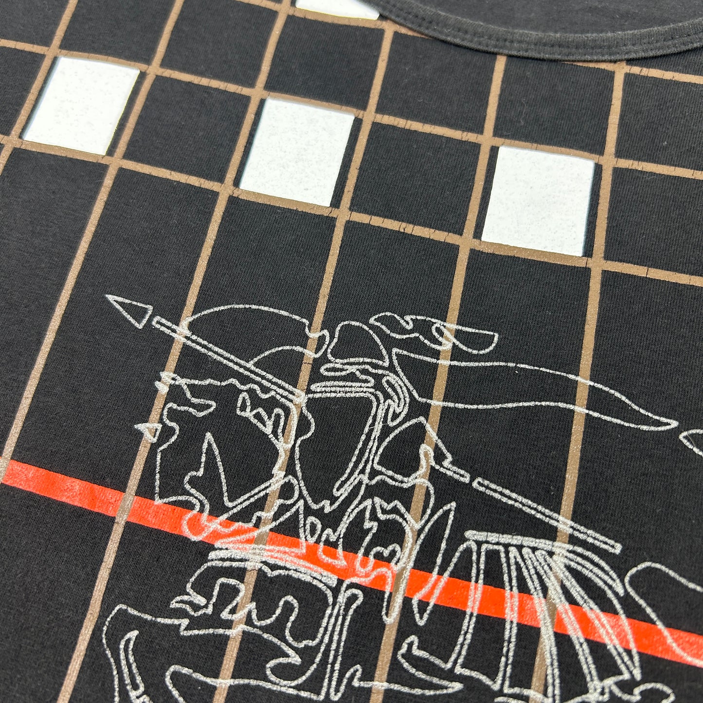 Vintage Burberry Black Babytee - Size S