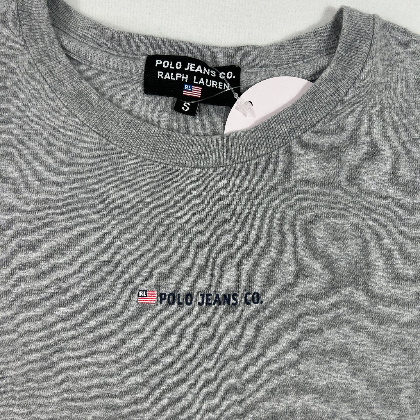 Vintage Grey Polo Babytee - Size XS/S