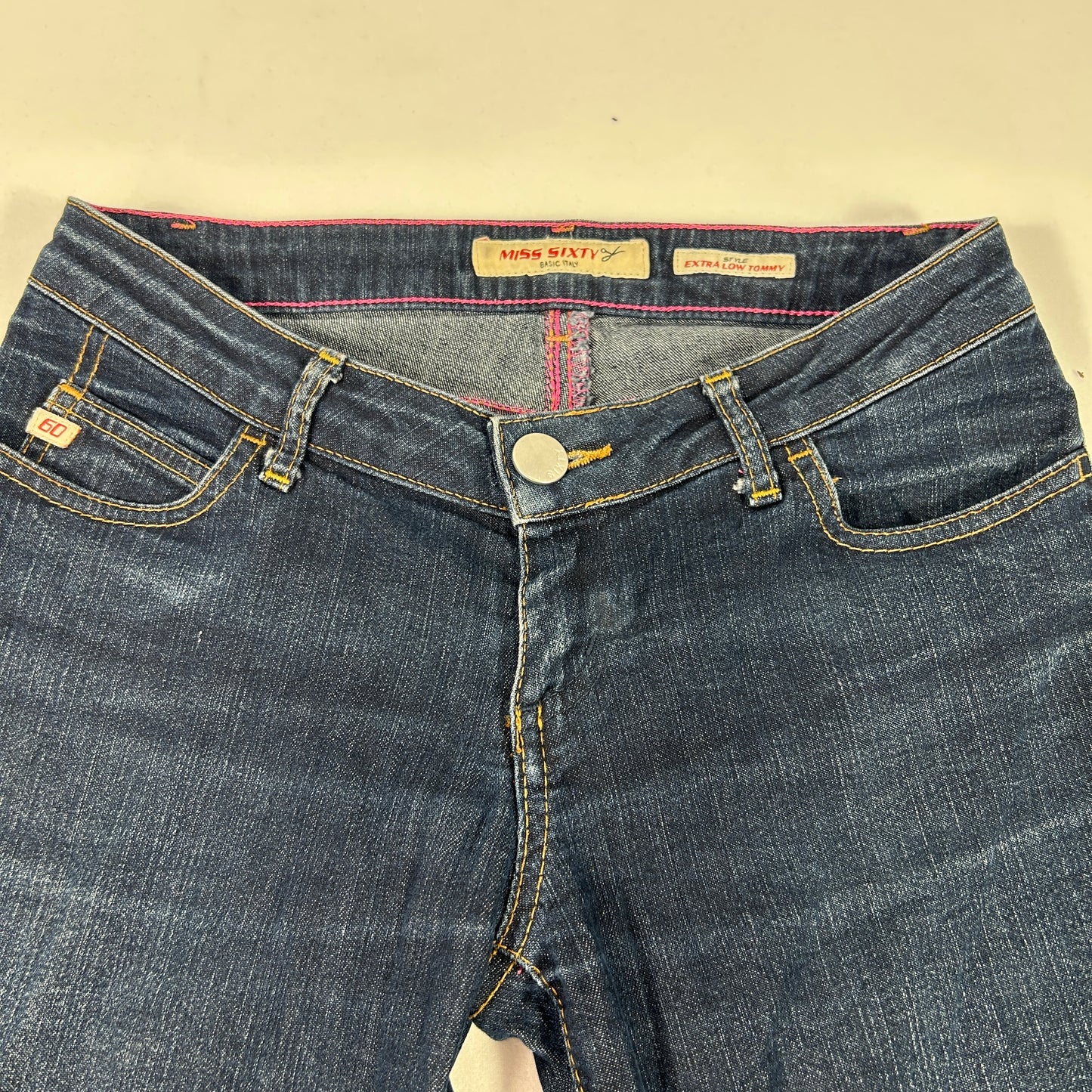 Miss Sixty Dark Denim Straight Legged Jeans - Size S