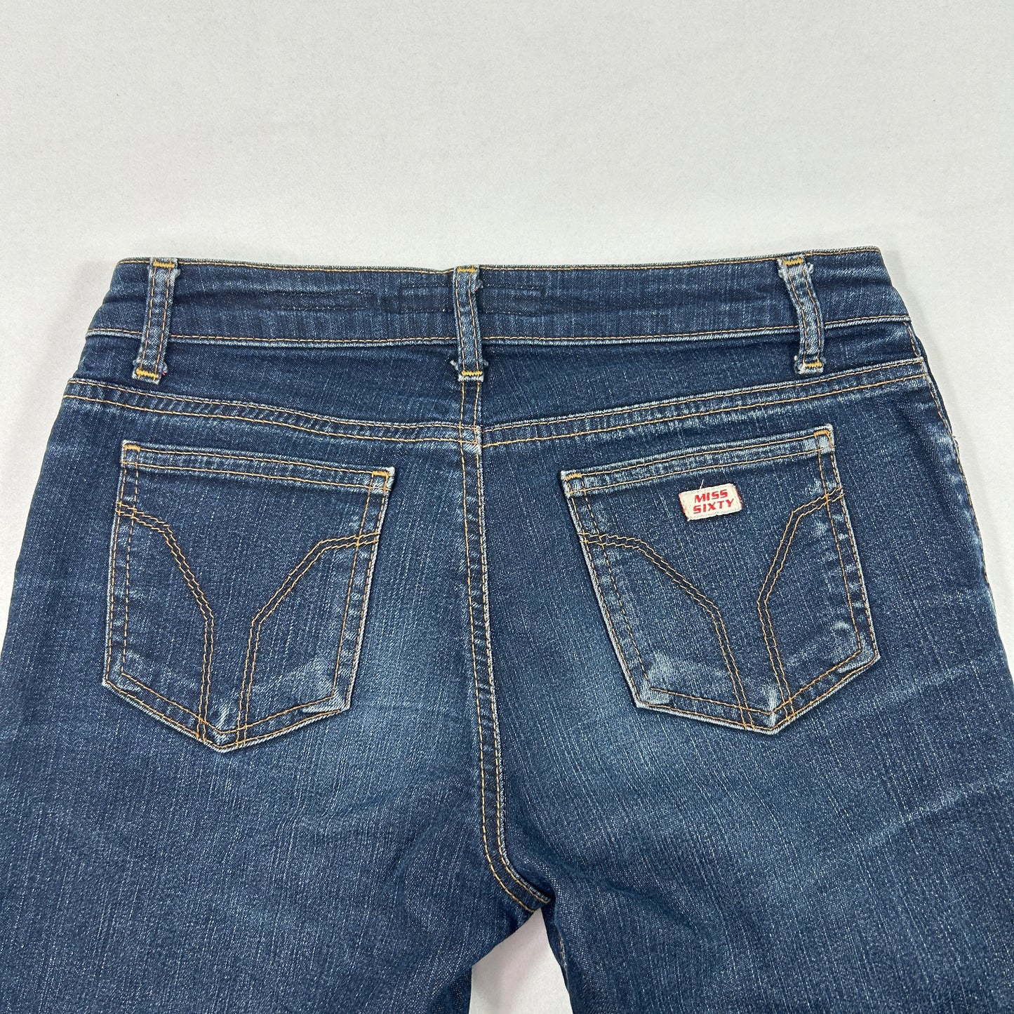 Miss Sixty Dark Denim Straight Legged Jeans - Size S