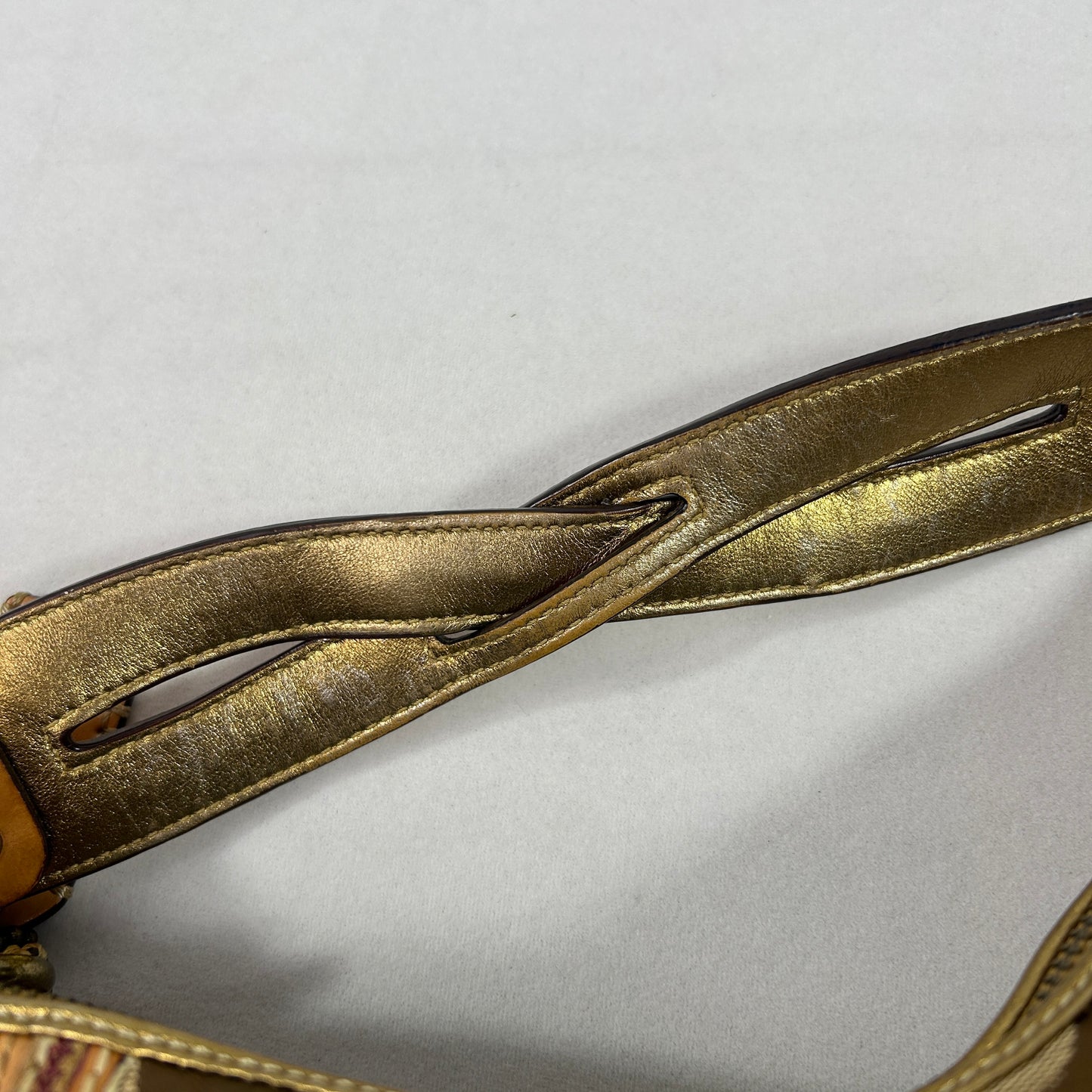 Coach Signature Multi Trim Patchwork Shoulder Bag