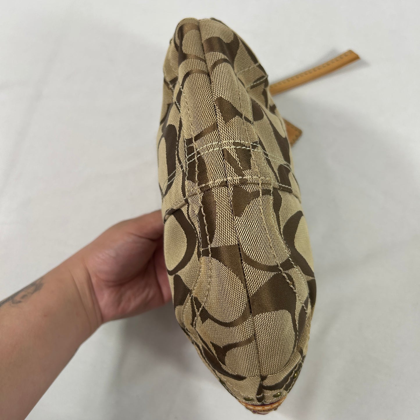 Coach Signature Multi Trim Patchwork Shoulder Bag