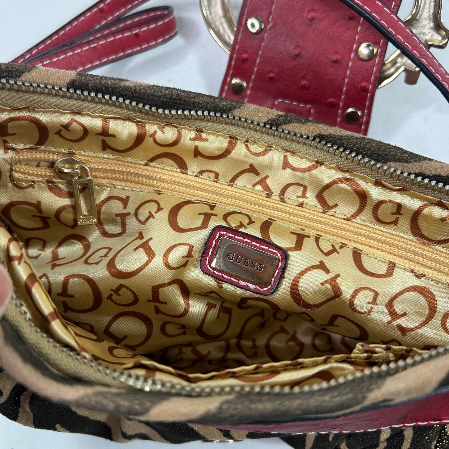 RARE Vintage Animal Print Guess Shoulder Bag