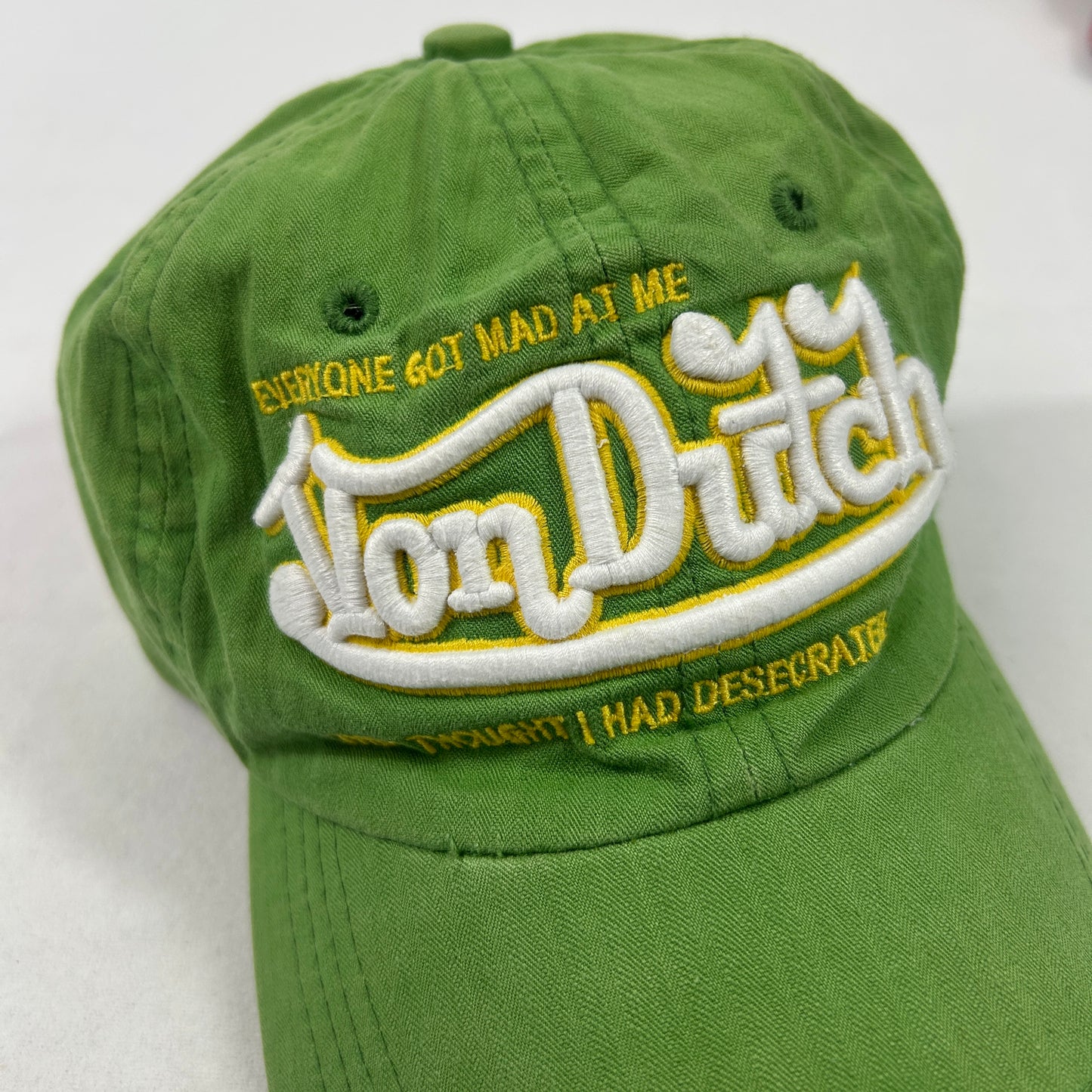 Vintage Green VonDutch Hat
