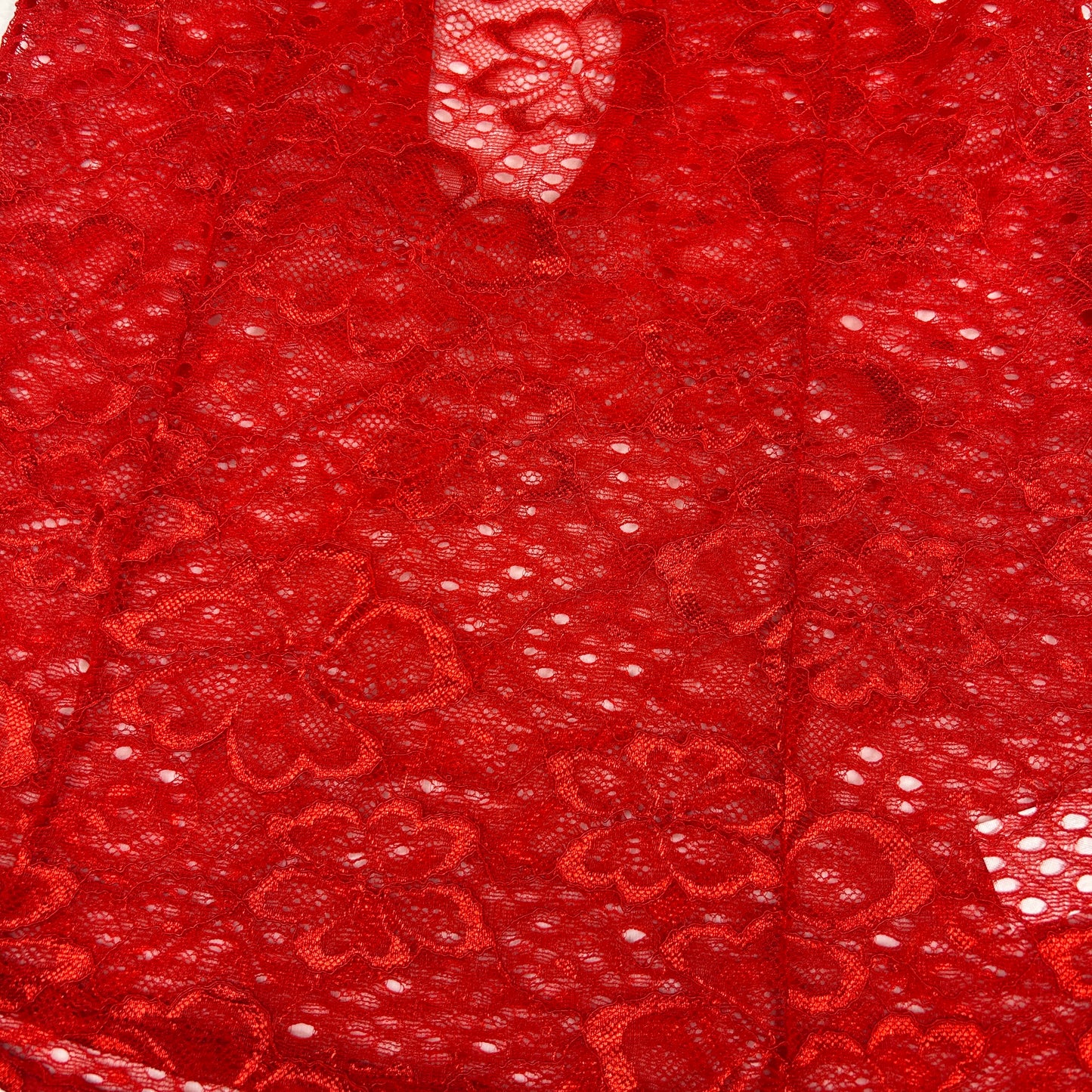 Red & Black Bow Lace Camisole - Size XS/S