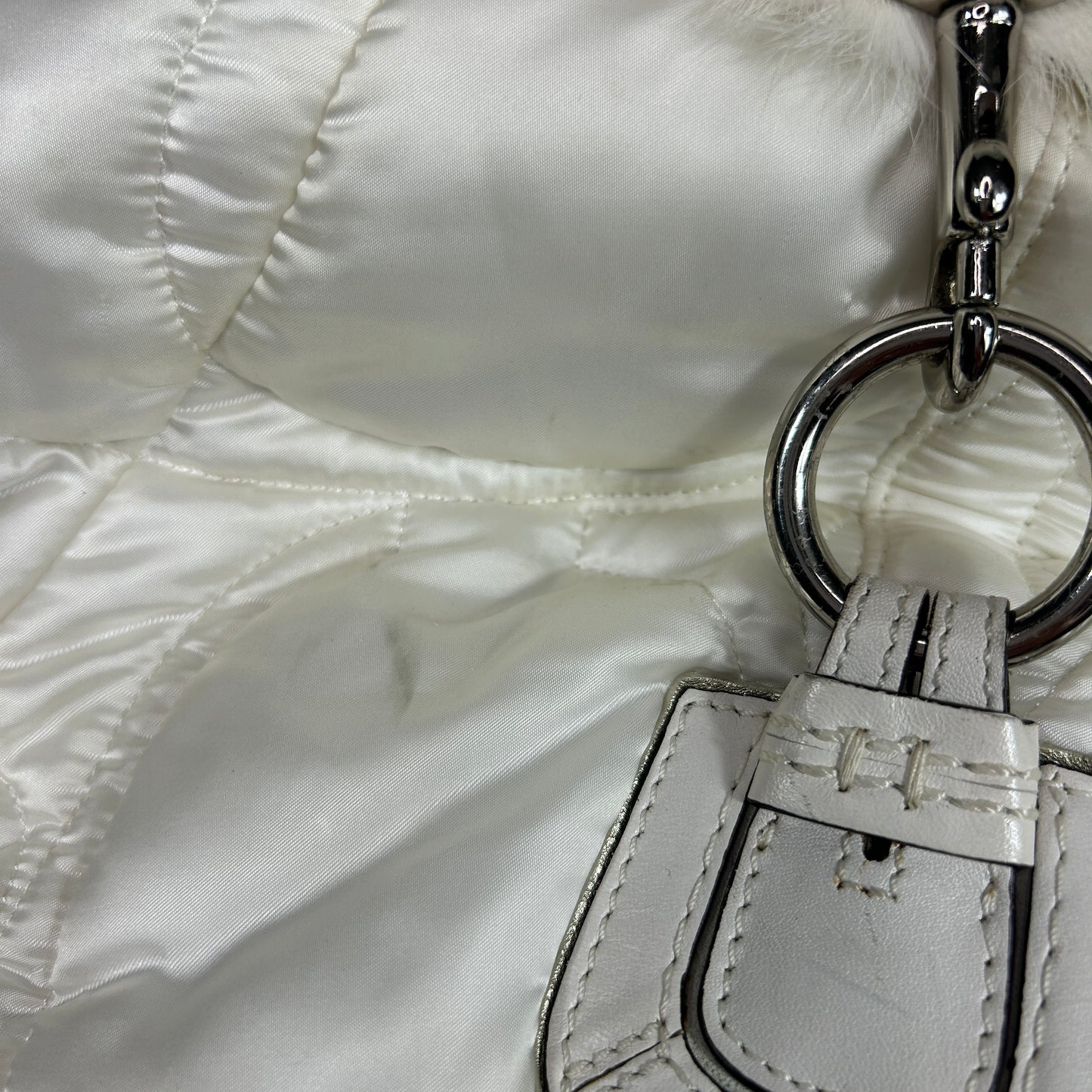 Vintage Coach Fluffy Quilted Shoulder Bag