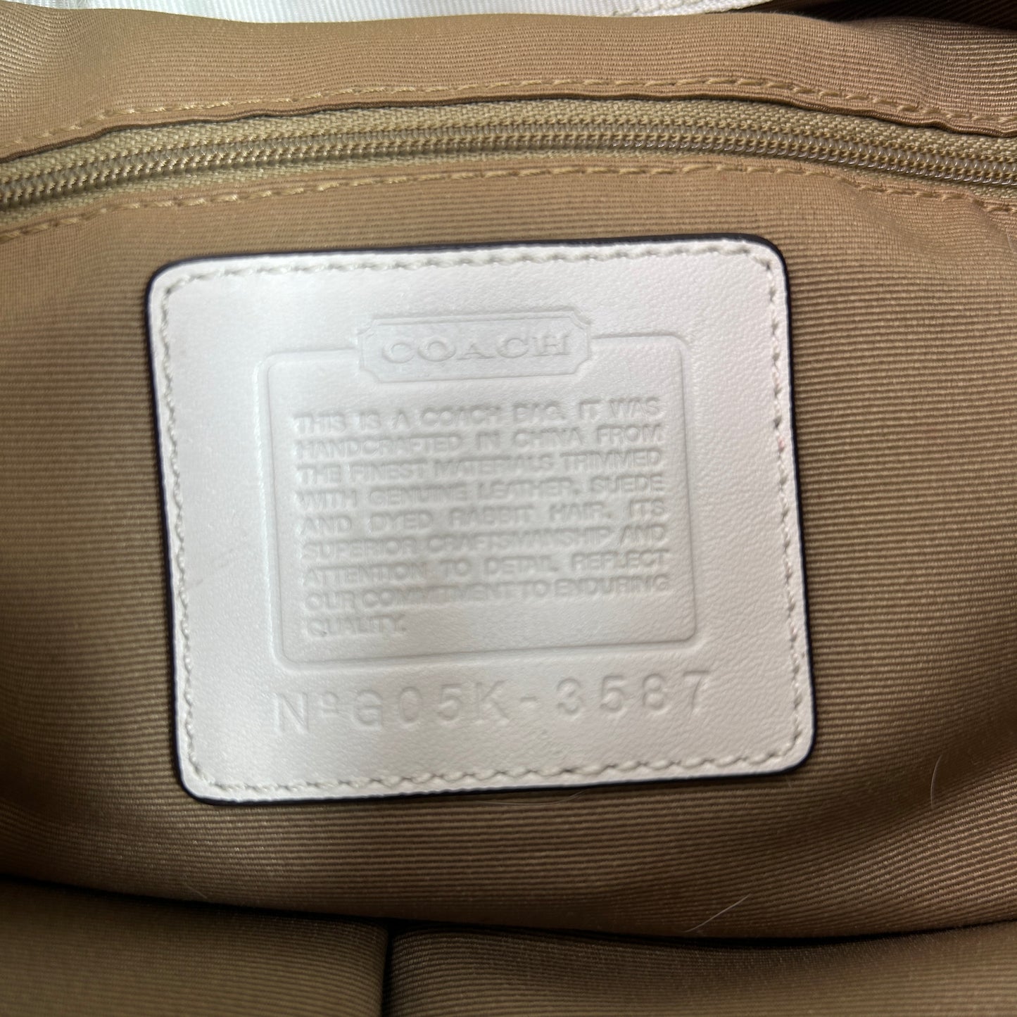 Vintage Coach Fluffy Quilted Shoulder Bag