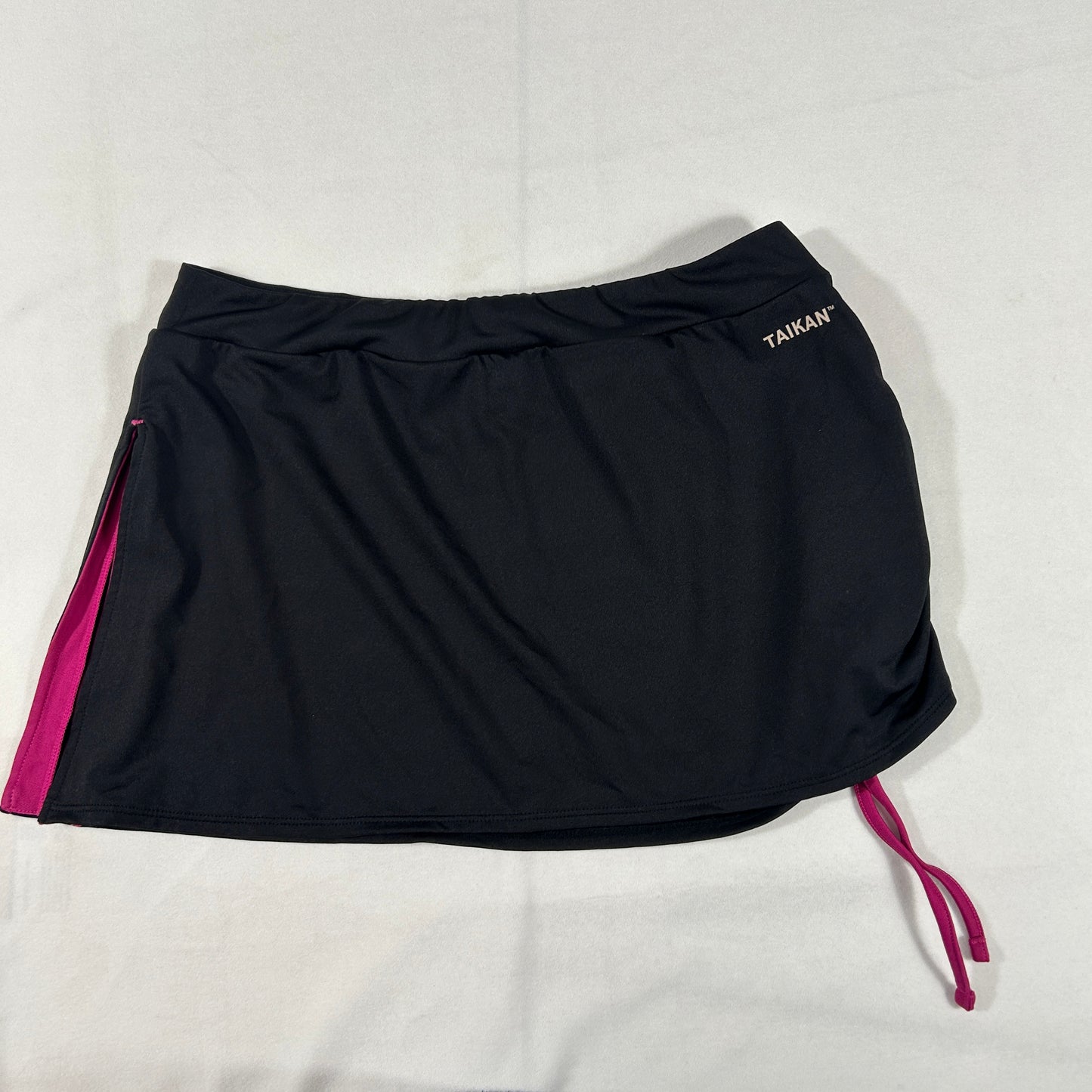 Black Reebok Ruched Mini Skirt - Size L