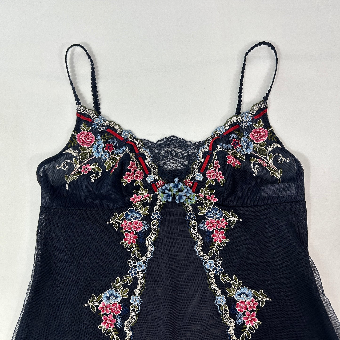 Navy Blue Floral Camisole - Size S/M