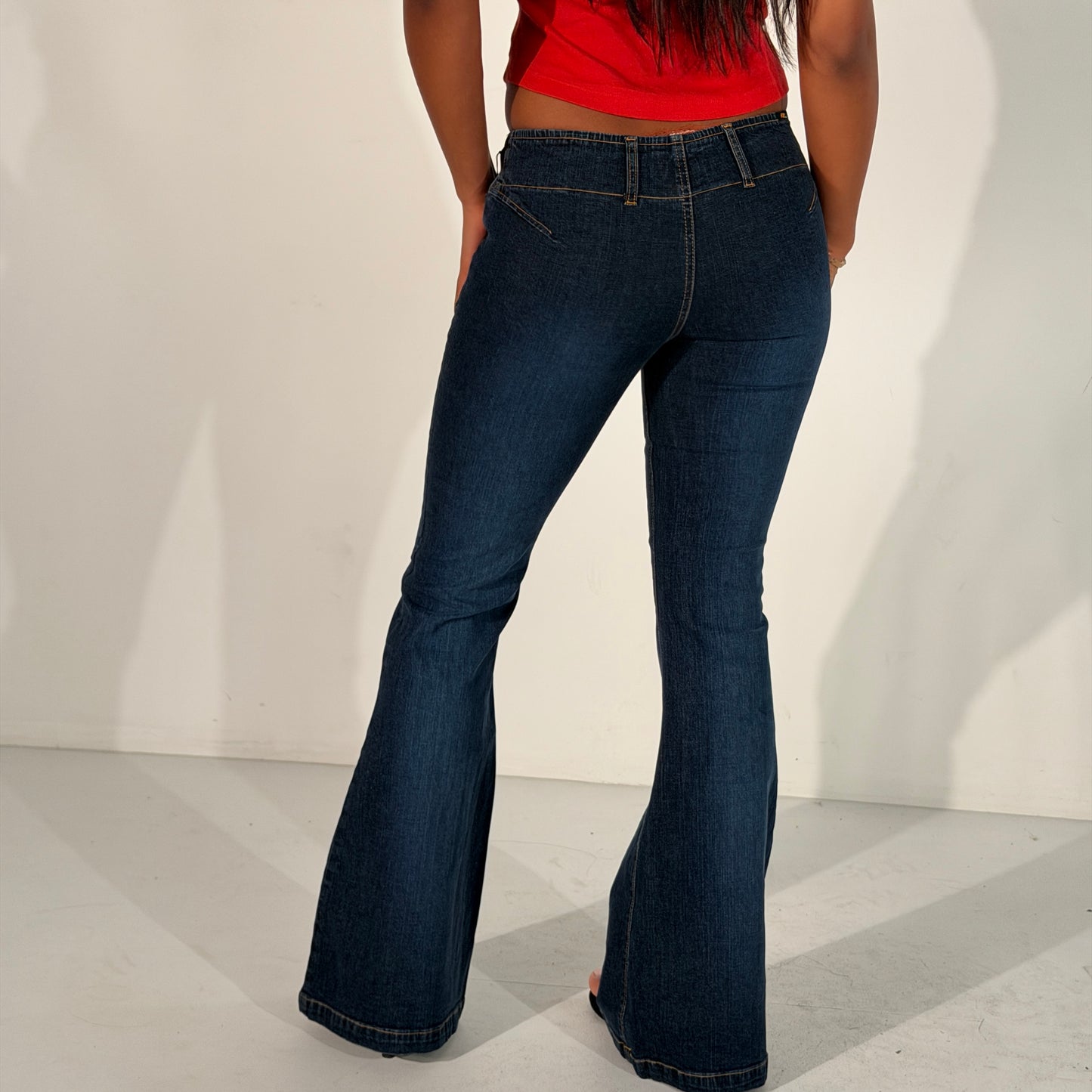 Deadstock Faceoff Flared Jeans - Size S