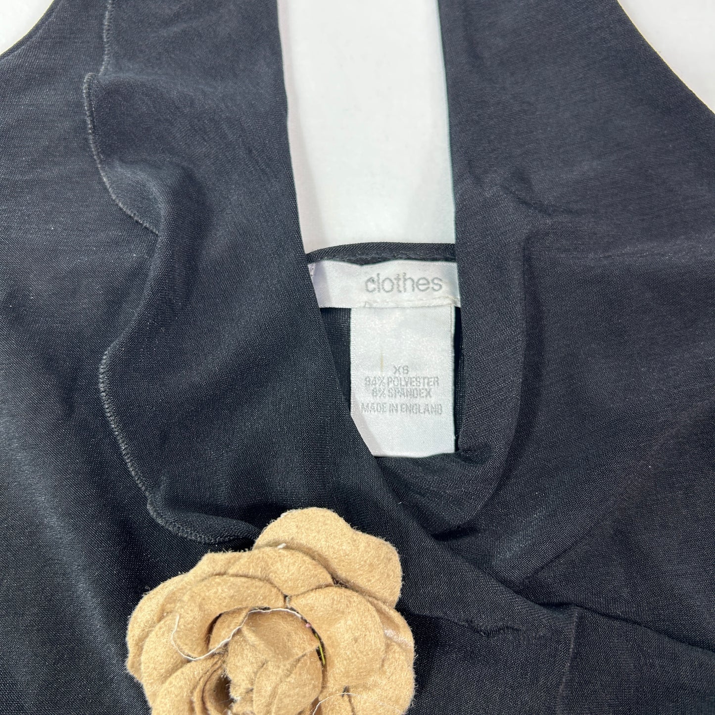 00's Flower Halter Neck Top - Size XS