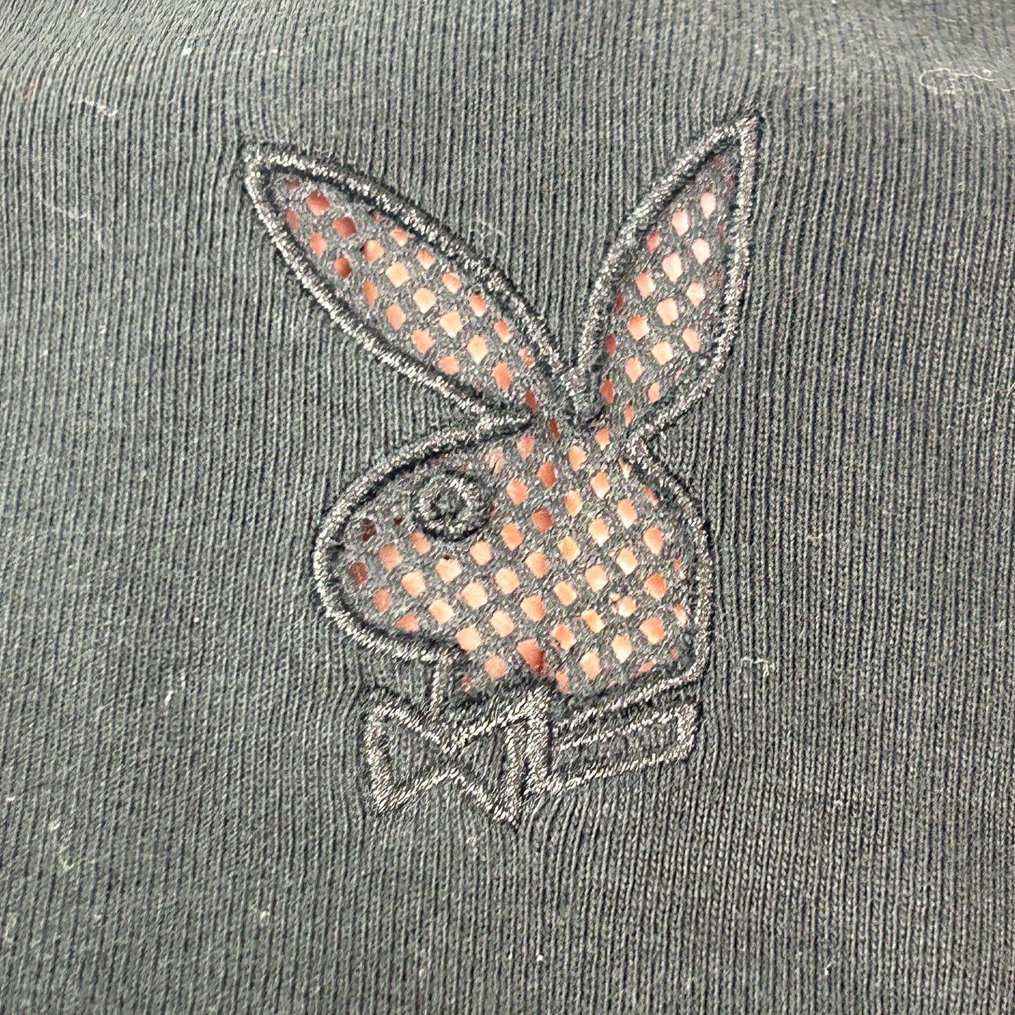 Deadstock Mesh Black Playboy Babytee - Size S