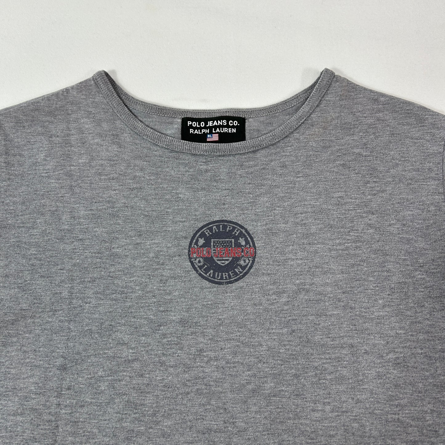Grey Polo Jeans Babytee - Size S