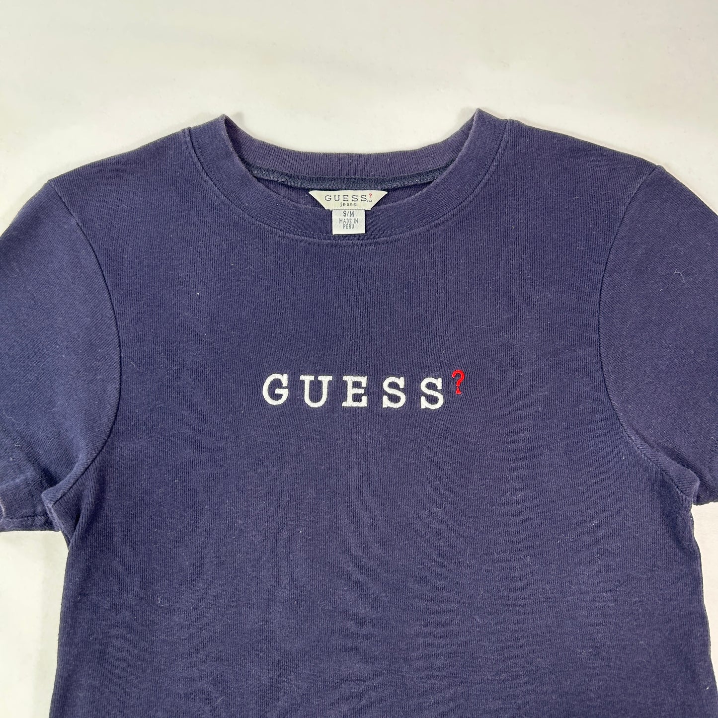 Guess Navy Blue Babytee - Size S/M