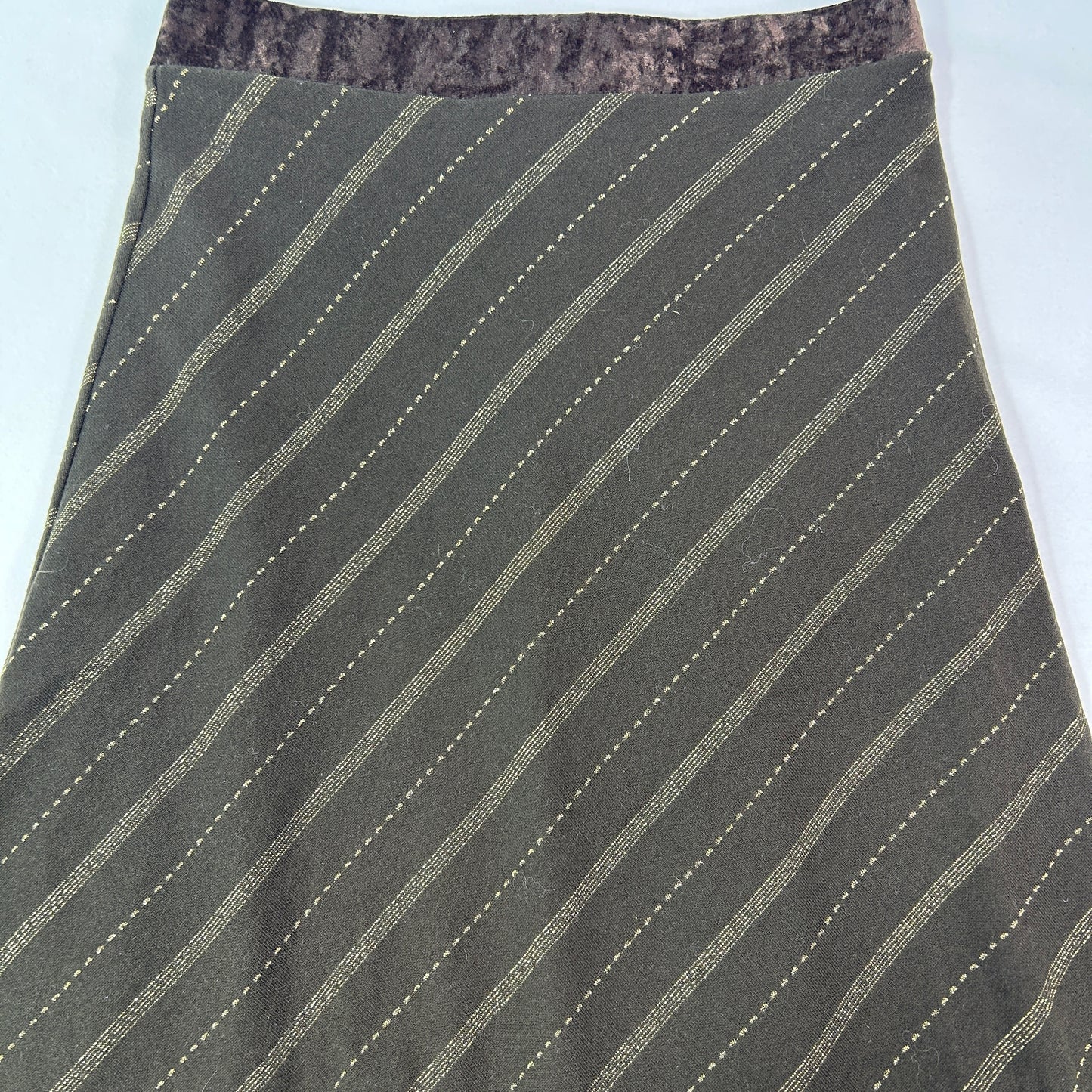 Brown/Gold Midi Skirt - Size XS/S