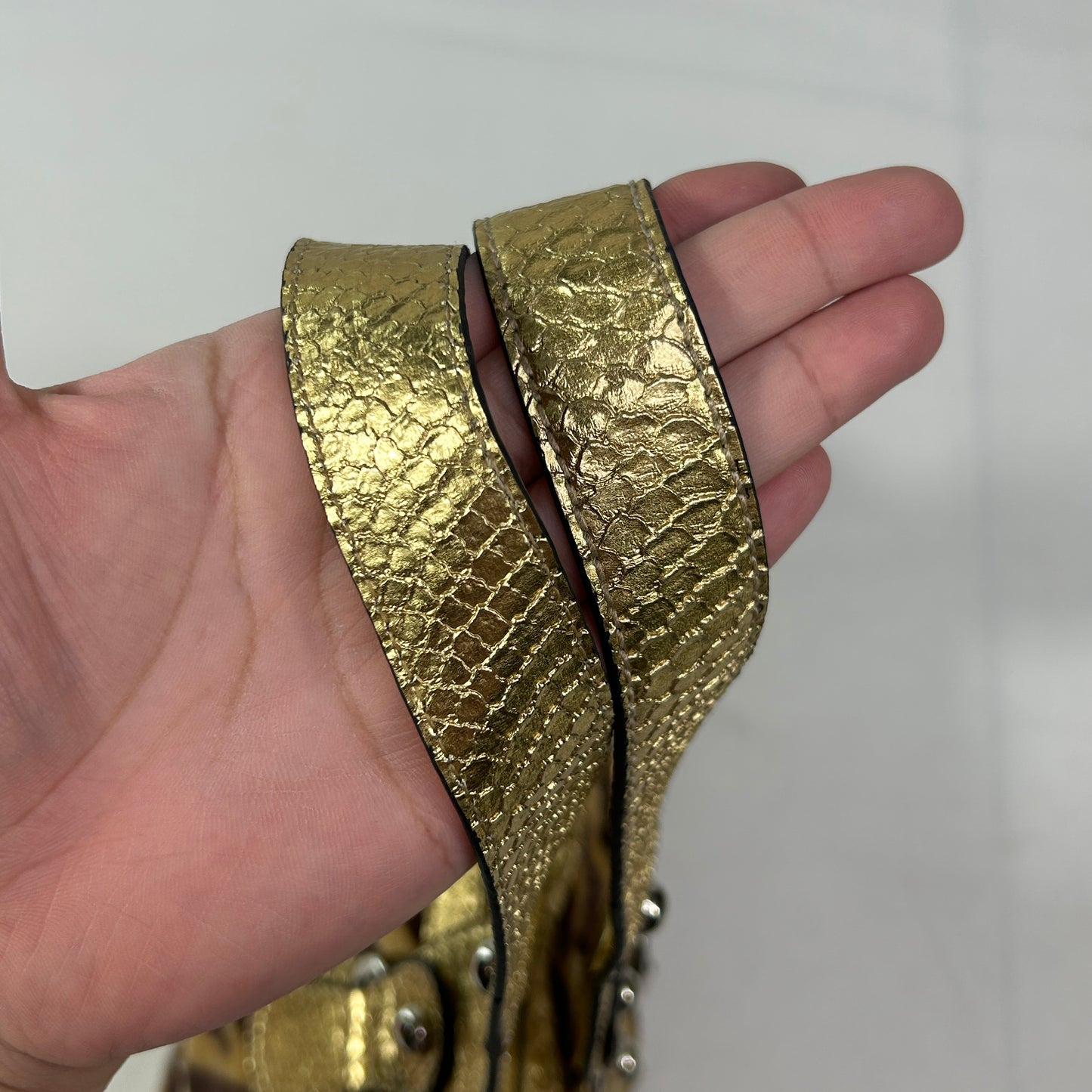 RARE Gold Zebra Print Guess Shoulder Bag