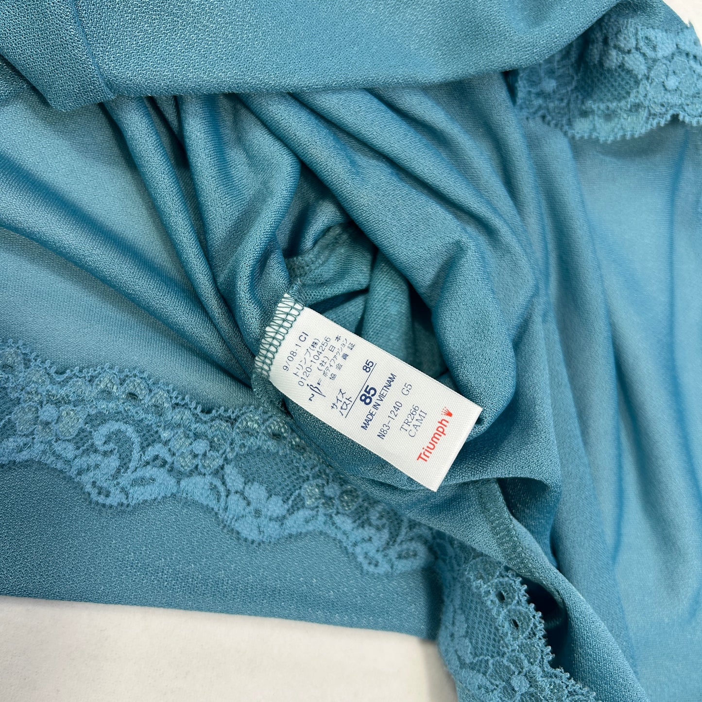Blue Lace Bow Camisole - Size M/L