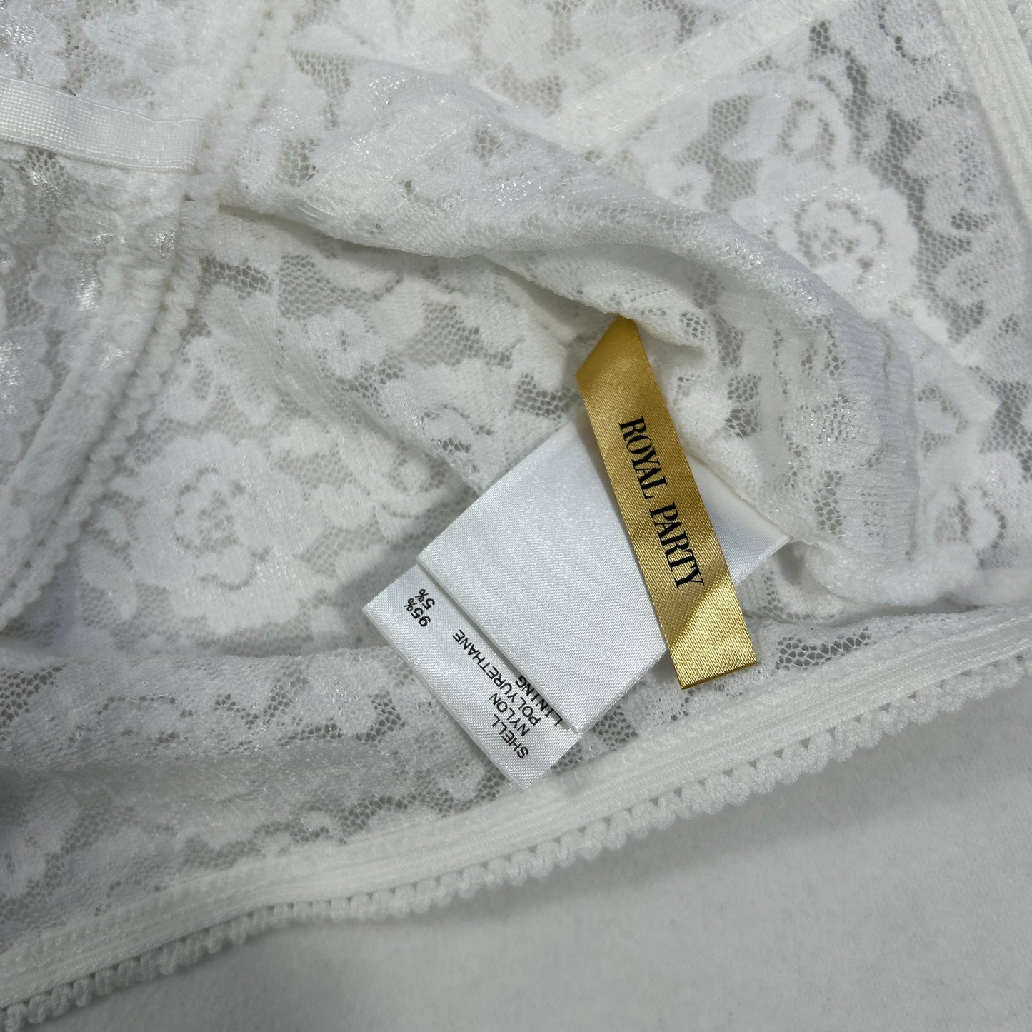 White Lace Sheer Camisole - Size XS