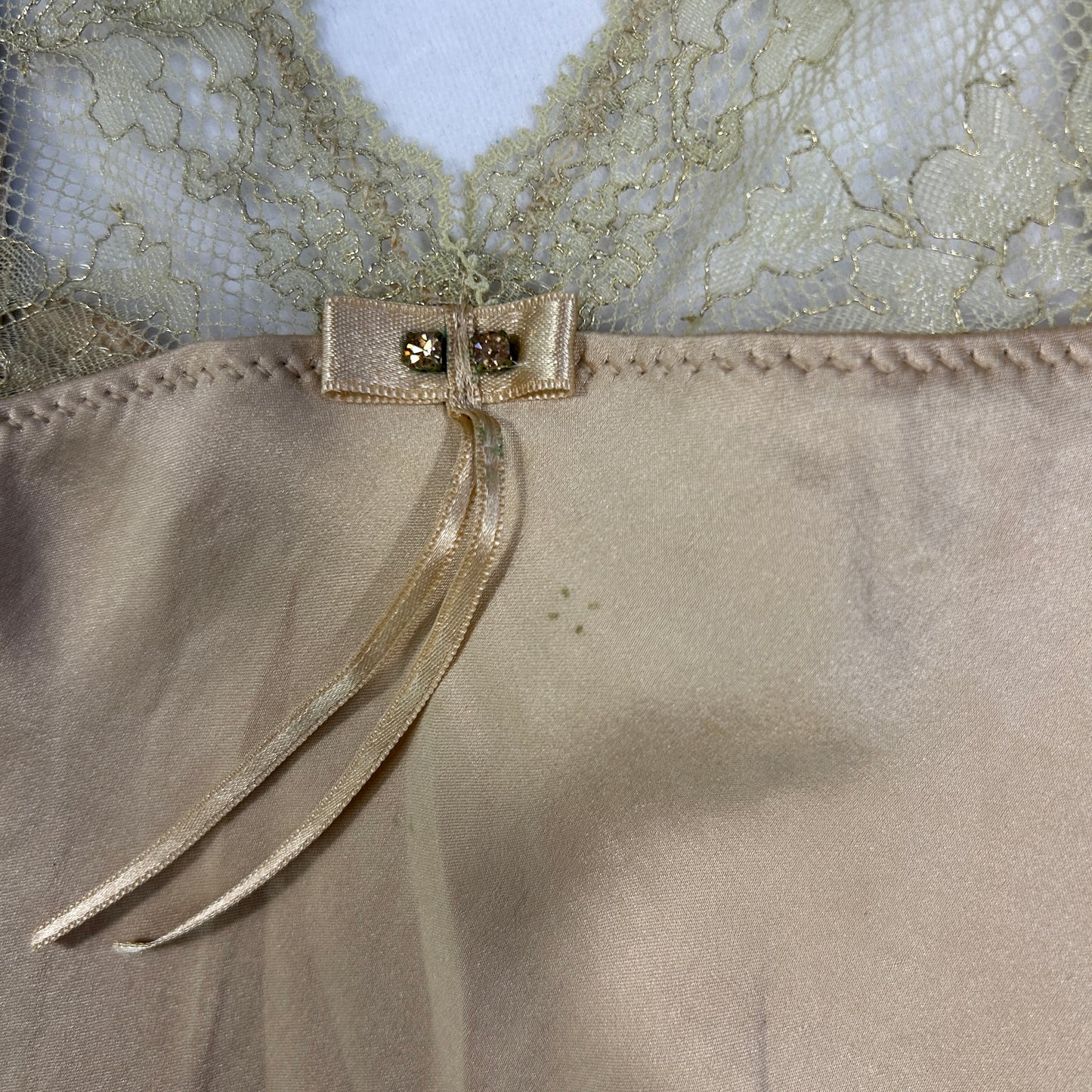 Sheer Lace Bow Camisole - Size XS/S