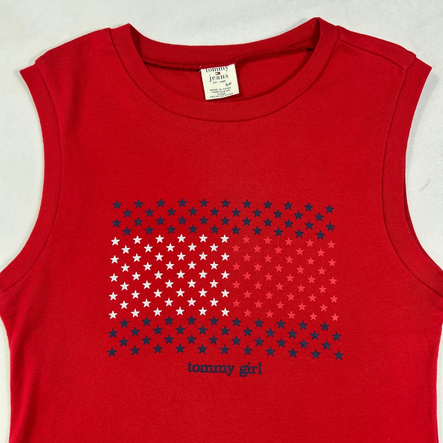 Tommy Girl Flag Star Tank Top - Size S/M