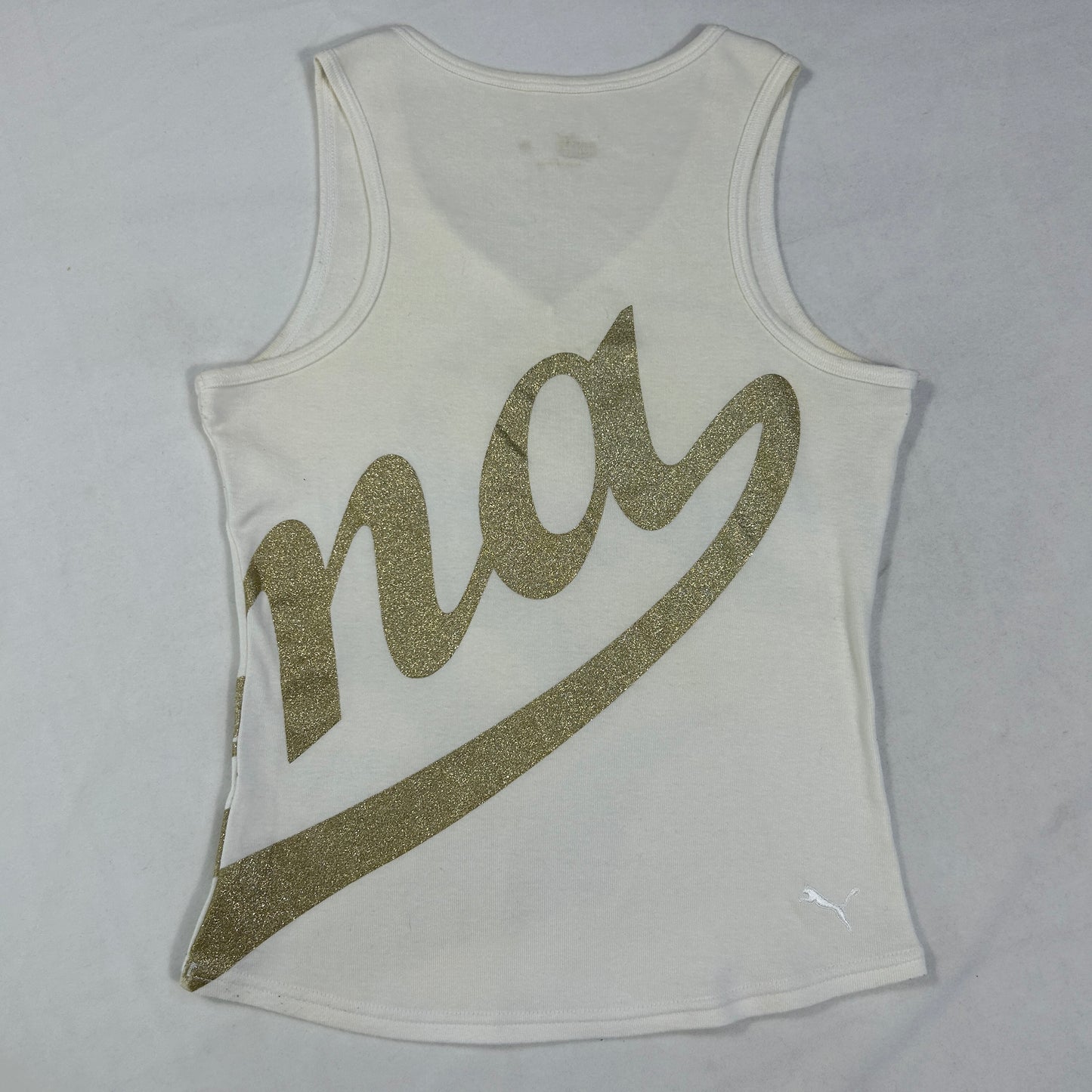 Puma Gold V-Neck Tank Top - Size S