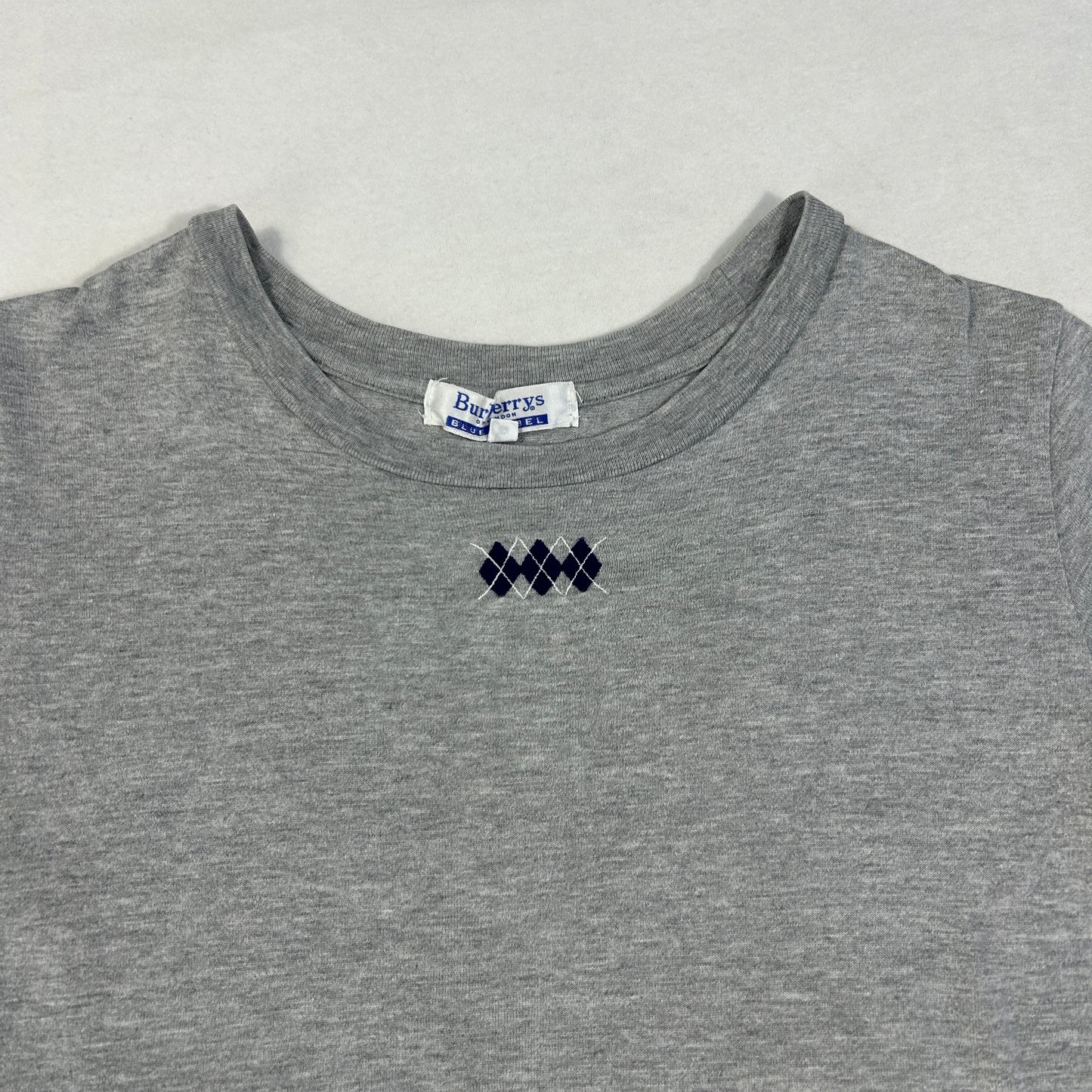 90's Burberry Grey Babytee - Size M