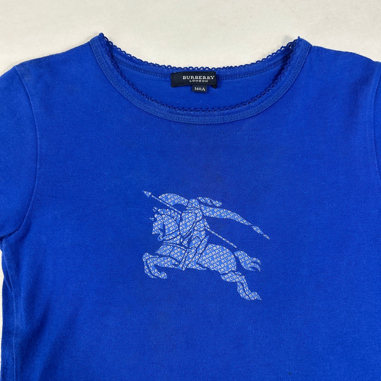 Royal Blue Burberry Babytee - Size XS