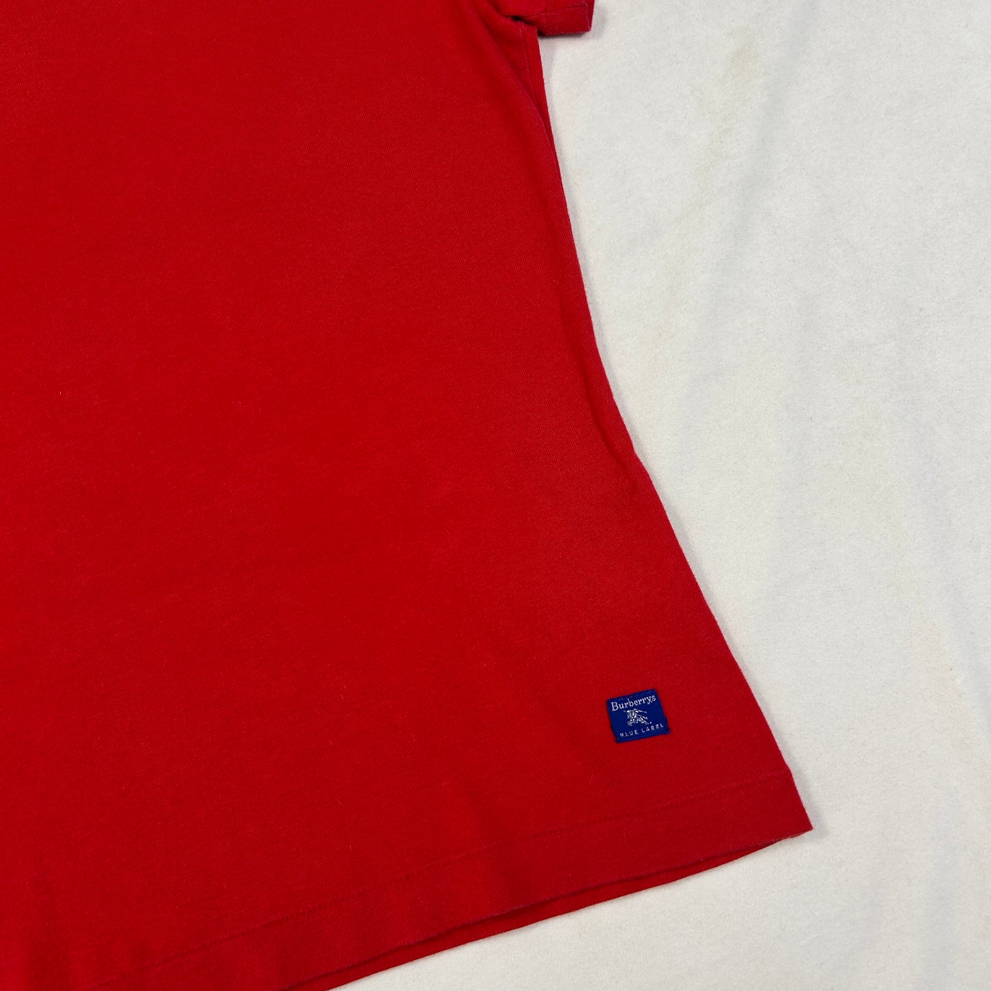 90's Red Burberry Babytee - Size M