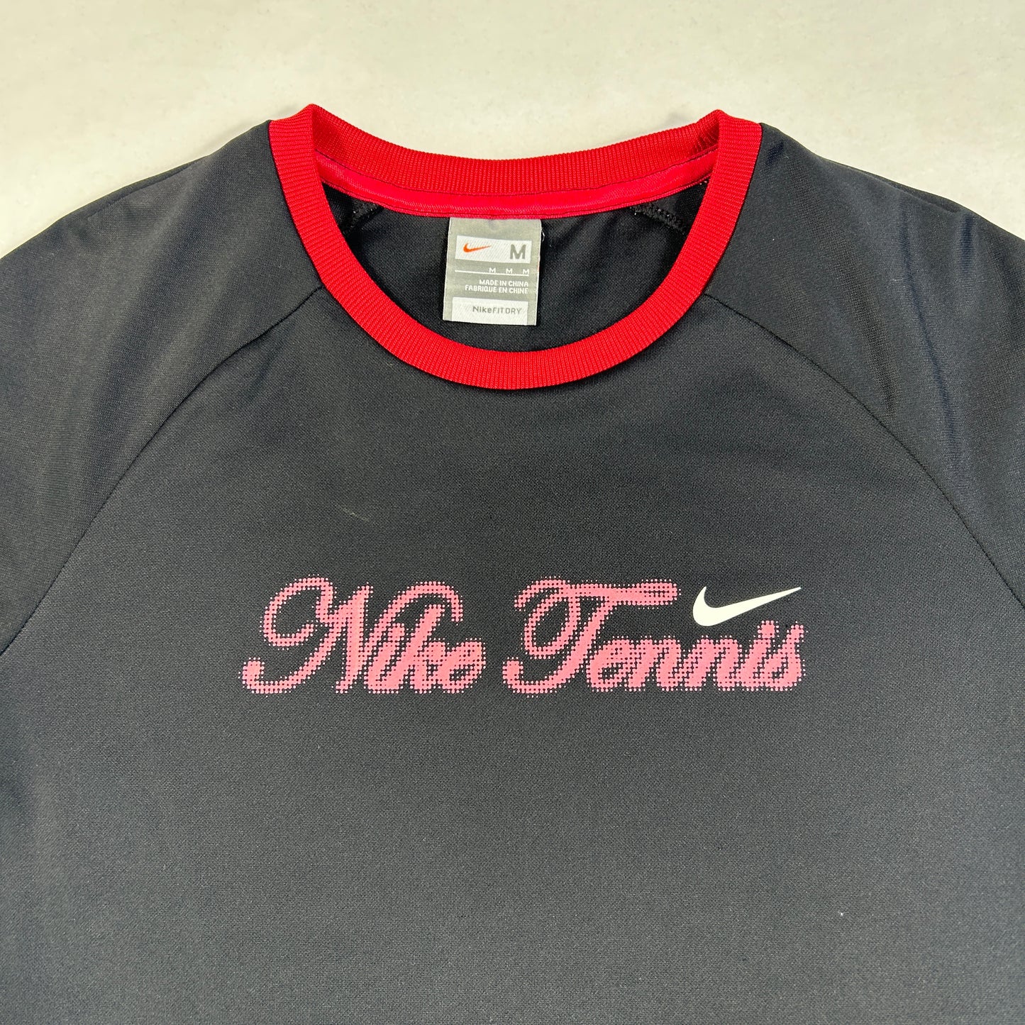 Black Nike Tennis Babytee - Size S/M