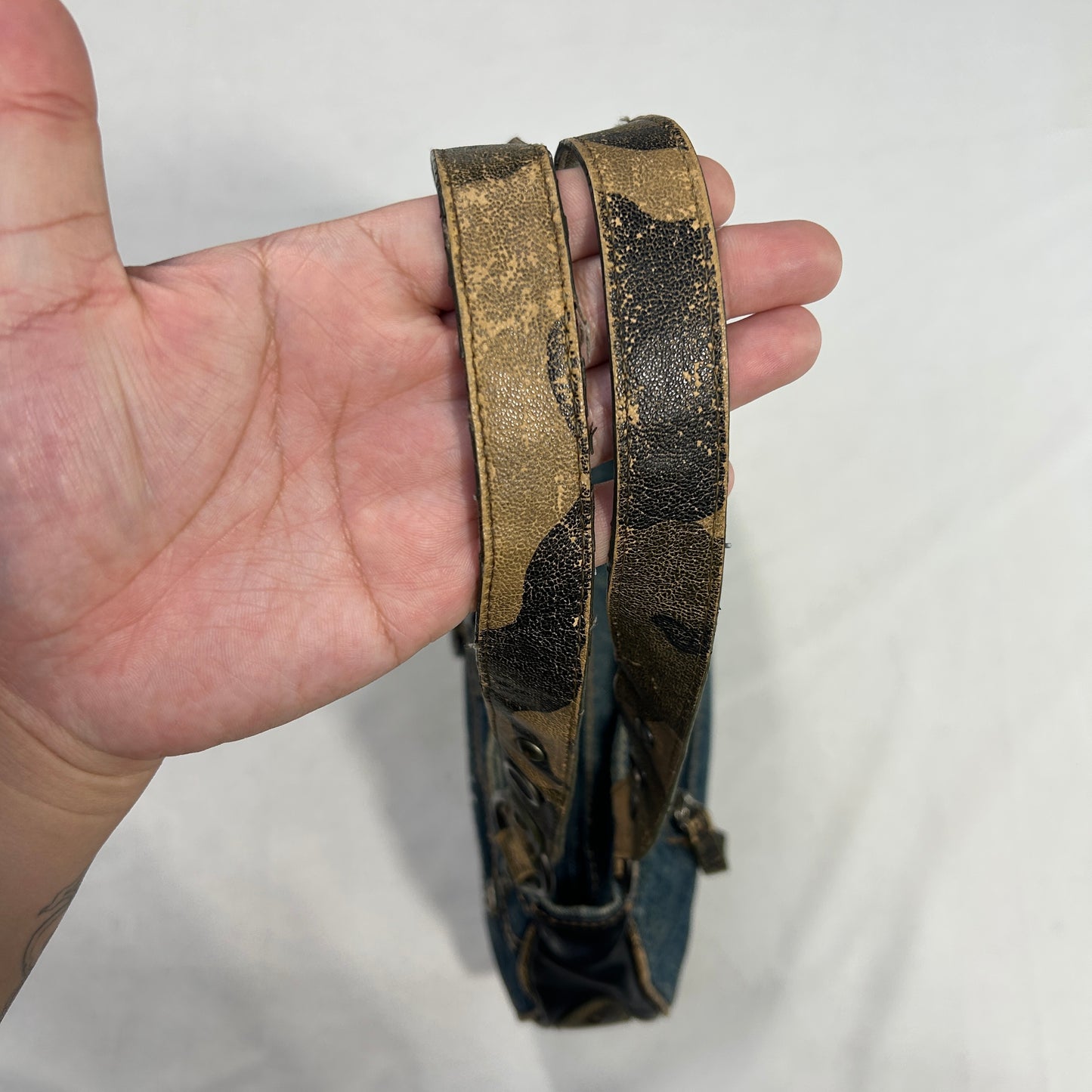 RARE Guess Camo Denim Shoulder Bag