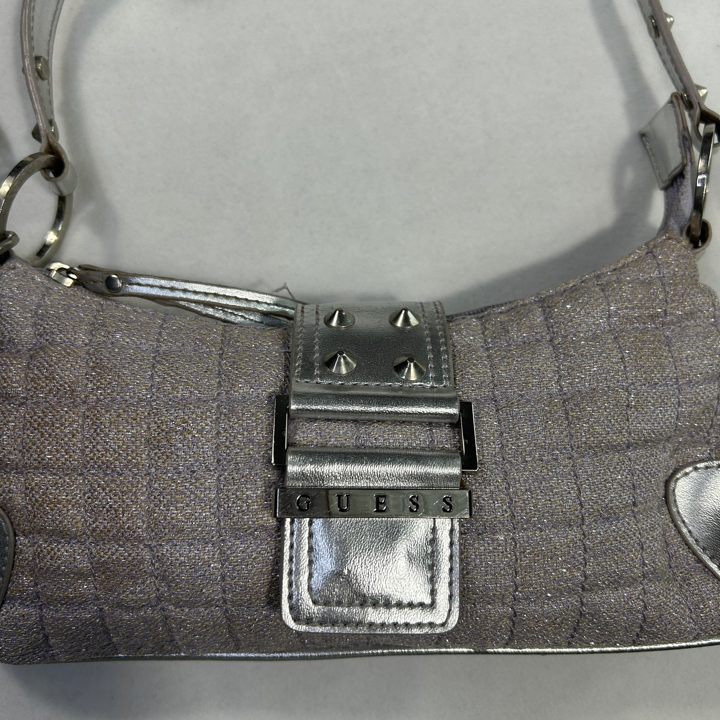 RARE Guess Purple Tweed Butterfly Shoulder Bag
