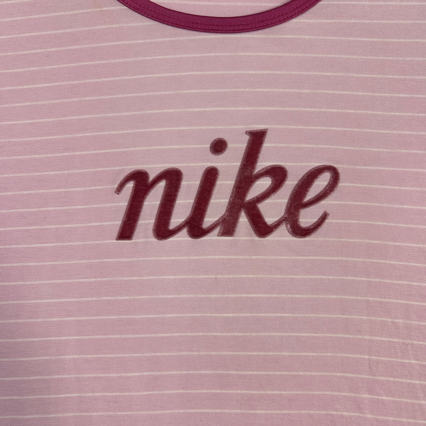 Pink Striped Nike Long Sleeve - Size M